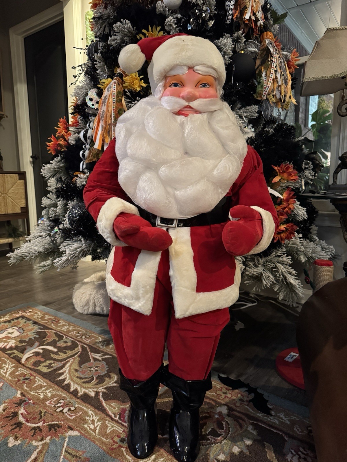 VINTAGE HAROLD GALE SANTA CLAUS 1950’S CHRISTMAS STORE DISPLAY ADVERTISING 41”
