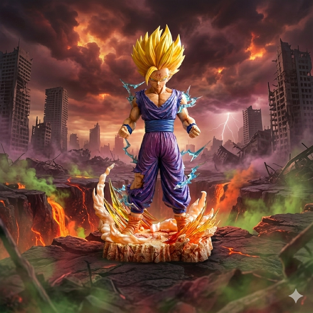 NEW 25cm Dragon Ball Z Anime Son Gohan PVC Statue Collection Model Toy Gift NEW 25cm Dragon Ball Z Anime Son Gohan PVC Statue Collection Model Toy Gift