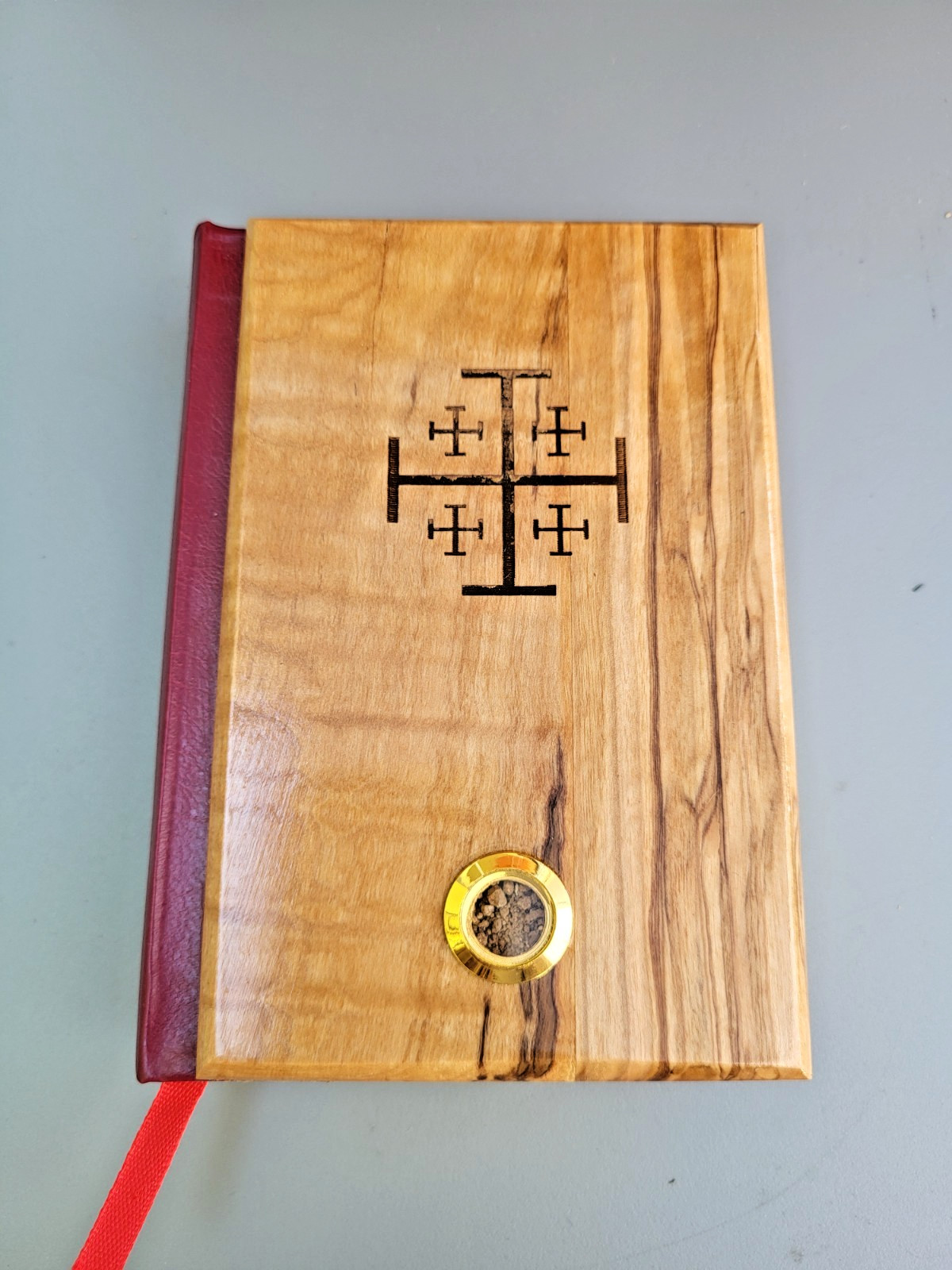 King James Holy Bible With Olive Wood Cover  And blessed From The Holy Land