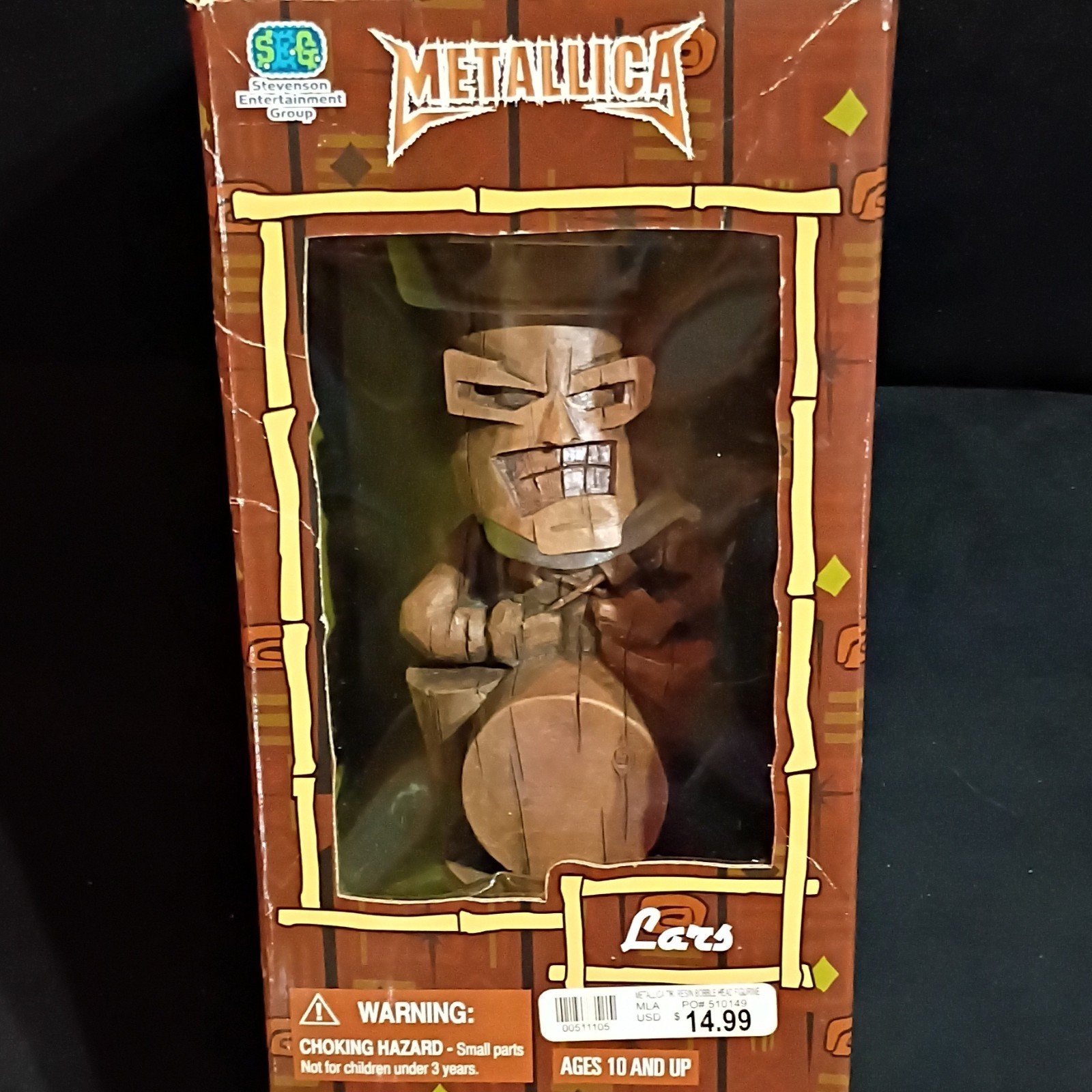 Stevenson Entertainment Group Metallica Lars Figure 2005 Age 10+
