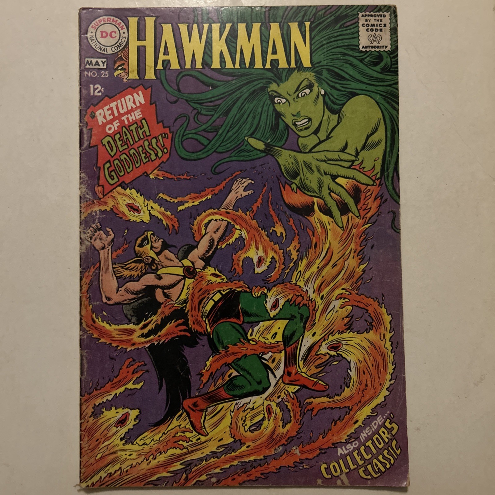 Hawkman (1964) #25 FN/VF  Hawkgirl Medusa Dick Dillian Cover and Art