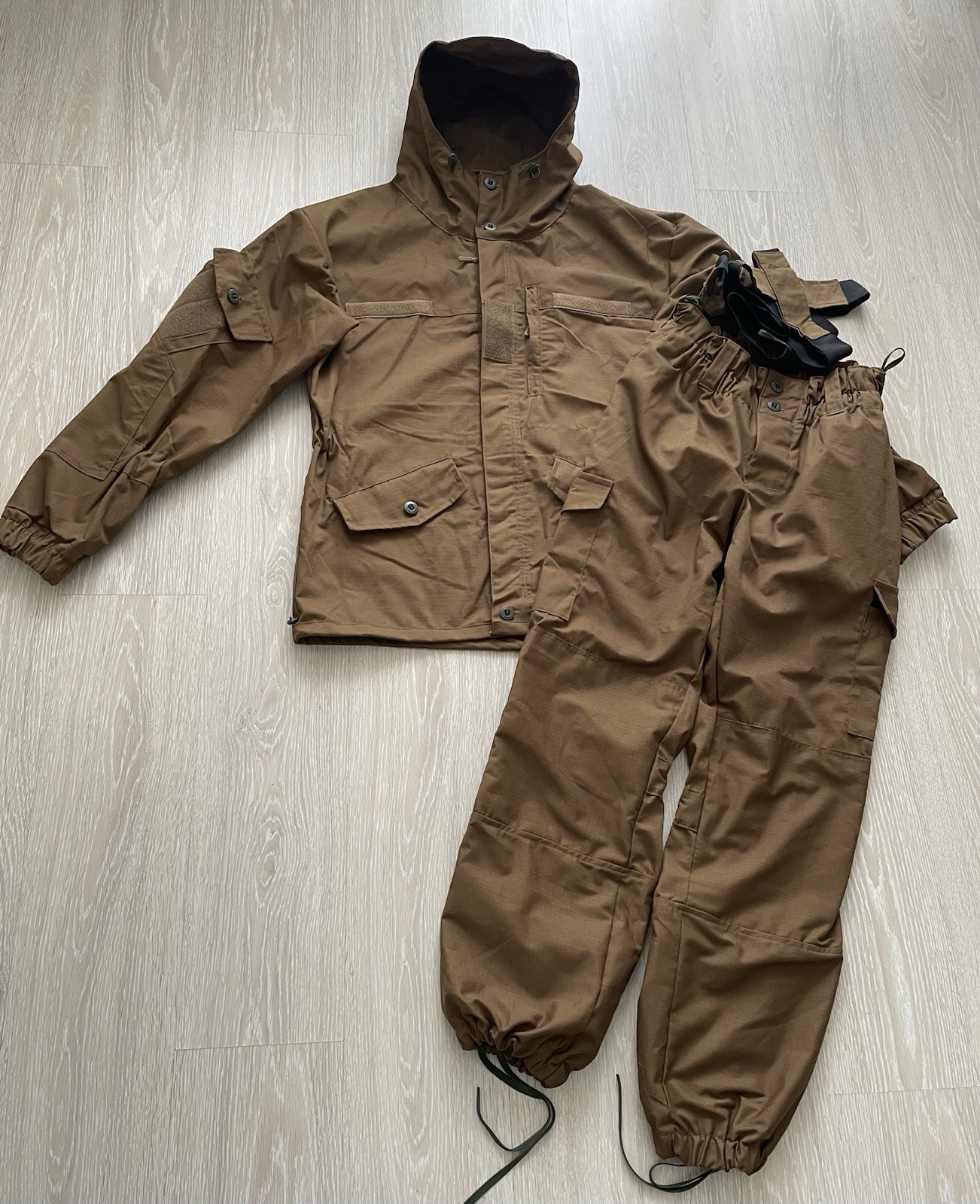 Ukrainian Combat Suit Gorka 5 Coyote Brown Uniform with Tactical Suspenders