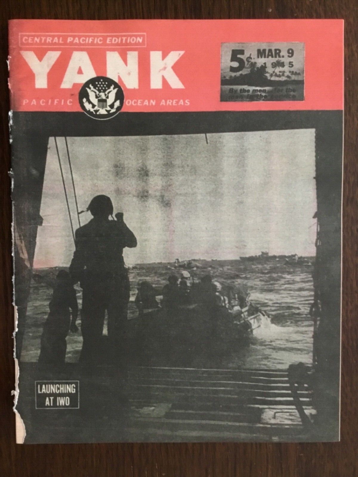 WWII MARCH 1944 : YANK MAGAZINE : CENTRAL PACIFIC EDITION  *(Worn Reproduction)*