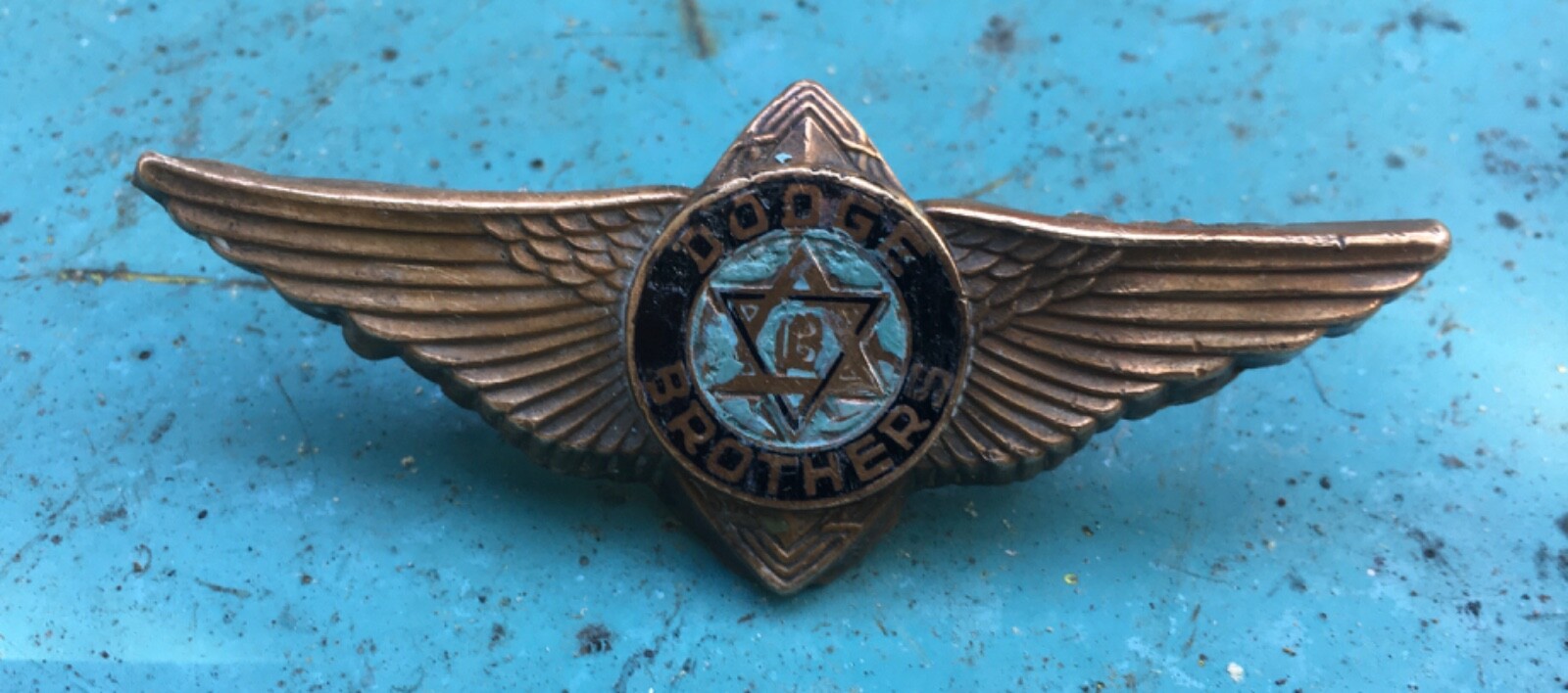 1928-1932 Dodge Radiator Grille Emblem  Badge wings RARE OEM