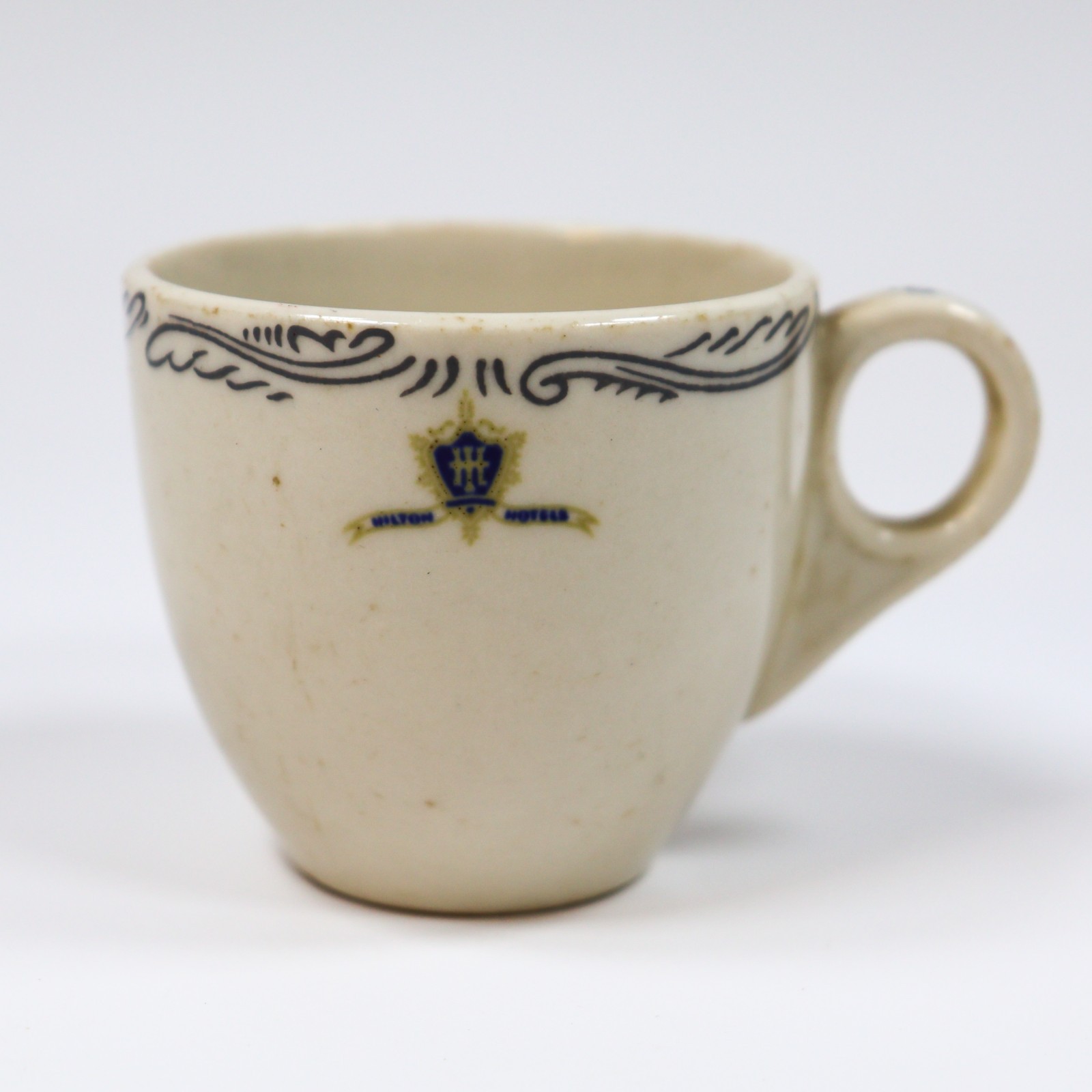 VTG HILTON HOTELS SHENANGO CHINA RESTAURANT WARE ESPRESSO COFFEE DEMITASSE CUP