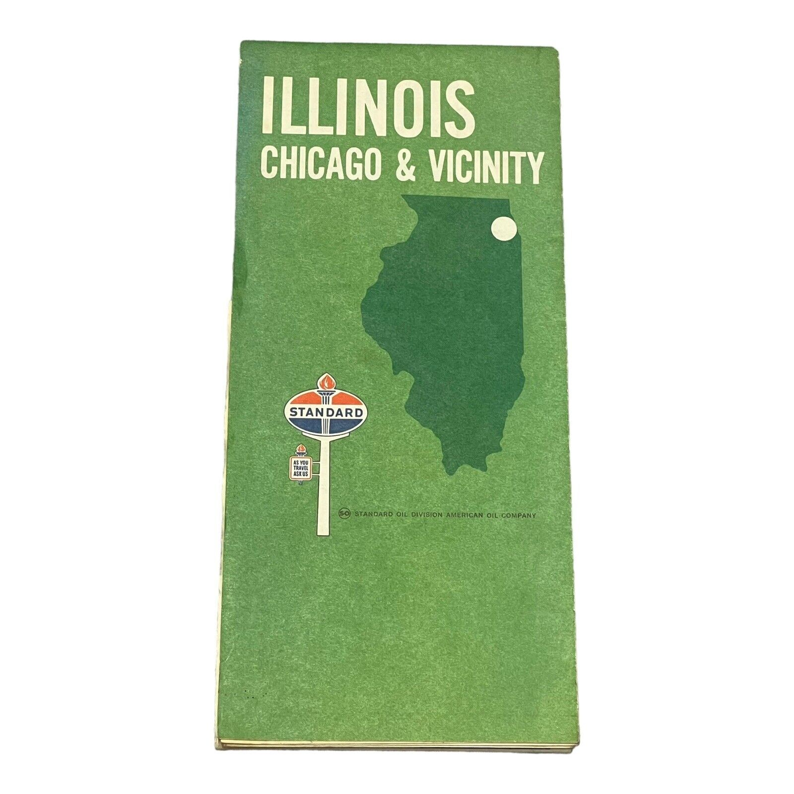 VTG 1970 Illinois Chicago & Vicinity Map
