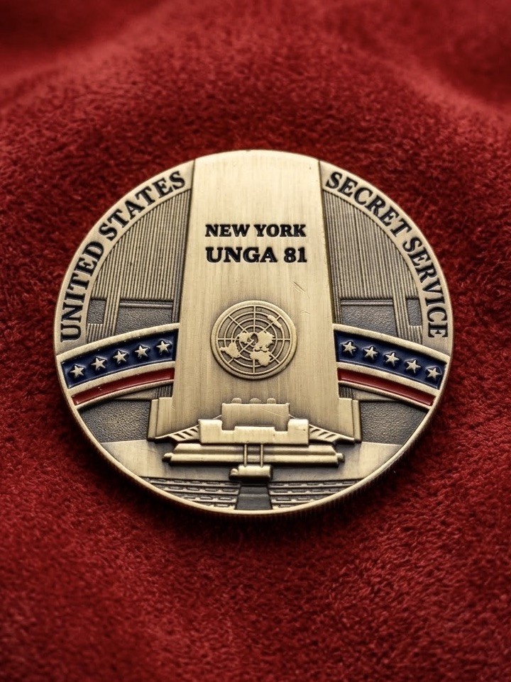 RARE Authentic President Donald J Trump 2026 UN General Assembly Challenge Coin RARE Authentic President Donald J Trump 2026 UN General Assembly Challenge Coin