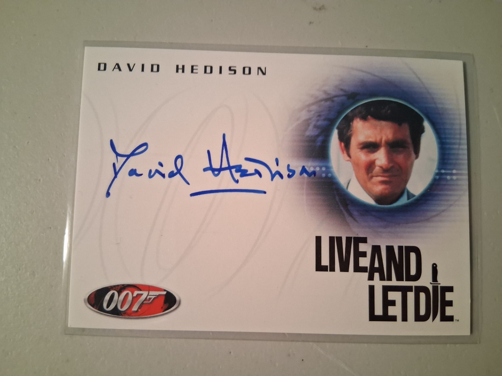 2009 Rittenhouse James Bond Live and Let Die DAVID HEDISON Felix Leiter Auto