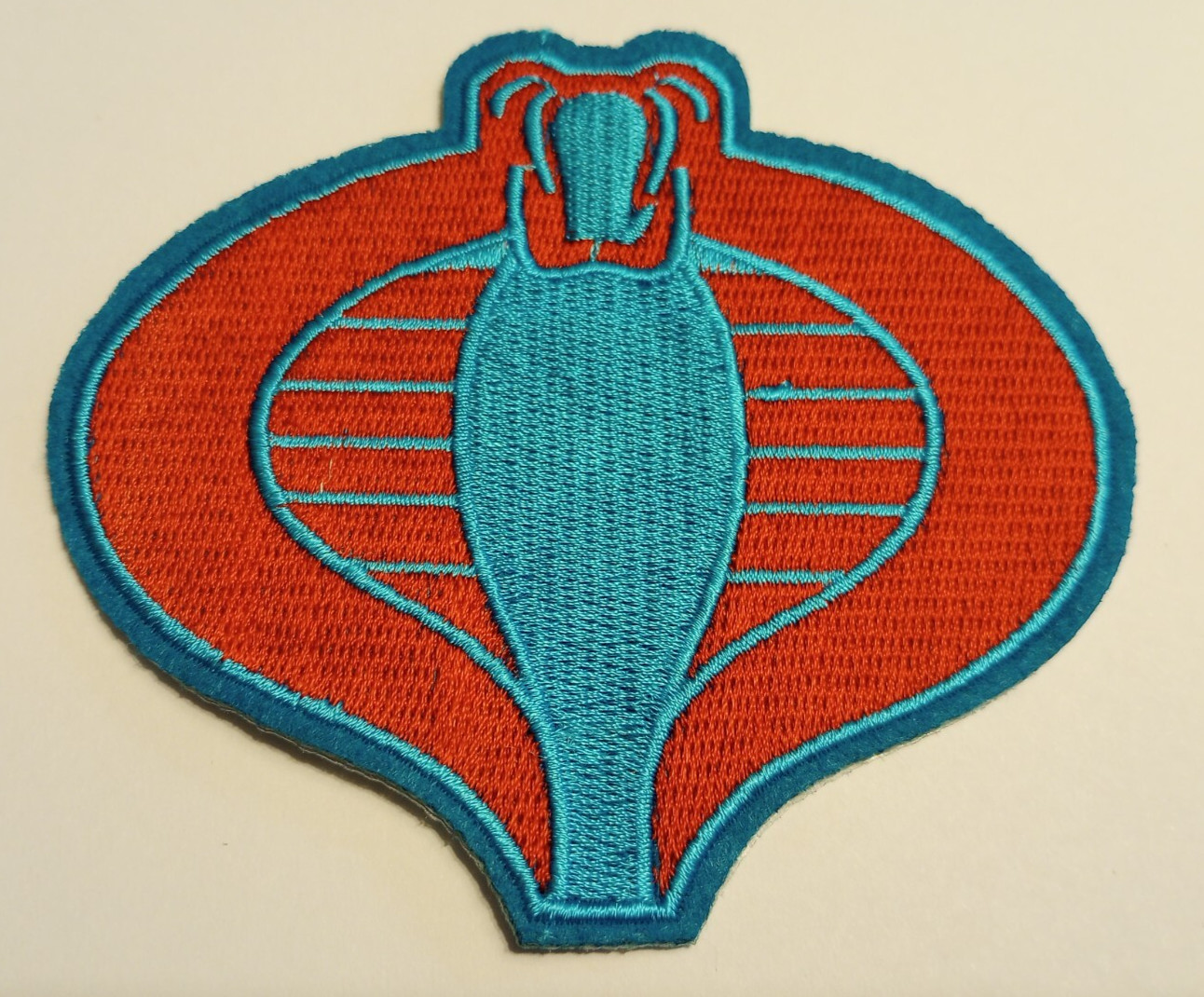 GI Joe COBRA Embroidered Patch~4 1/8\