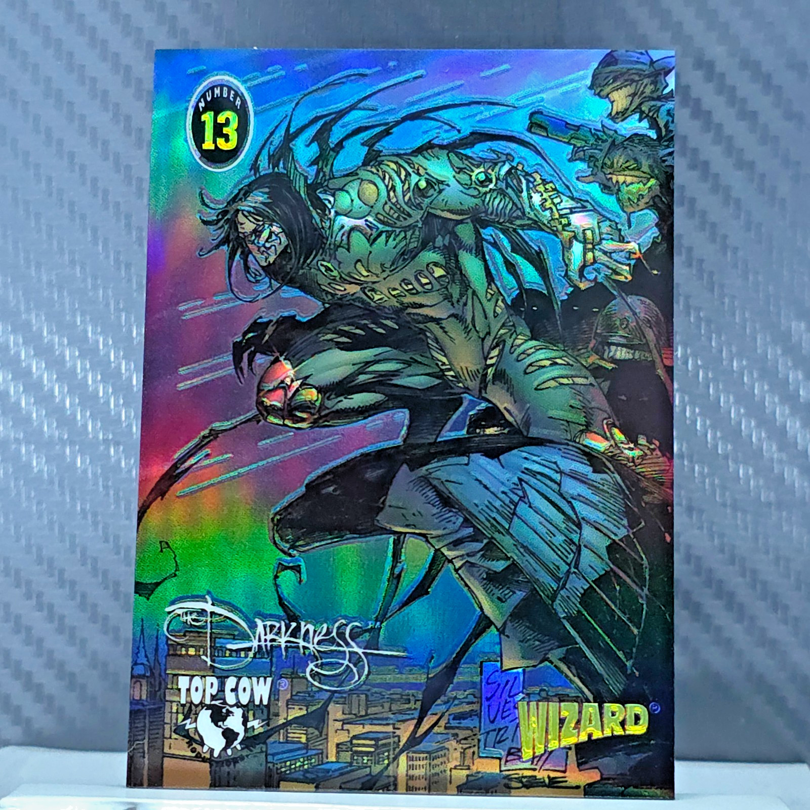 THE DARKNESS 1996 Wizard Magazine HOLOCHROME CHROMIUM Promo #13 Top Cow