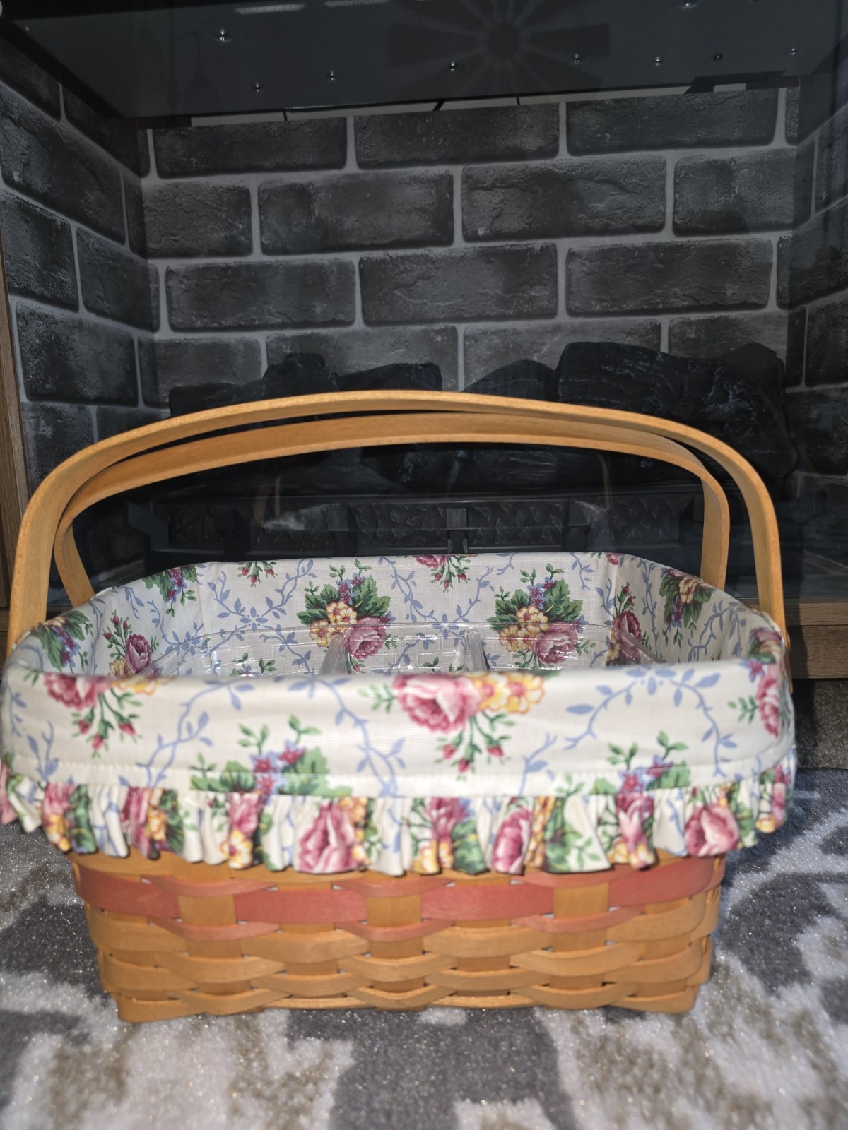 Longaberger Mother's Day Timeless Memories Basket, Rose Pink, Vintage Circa 1997