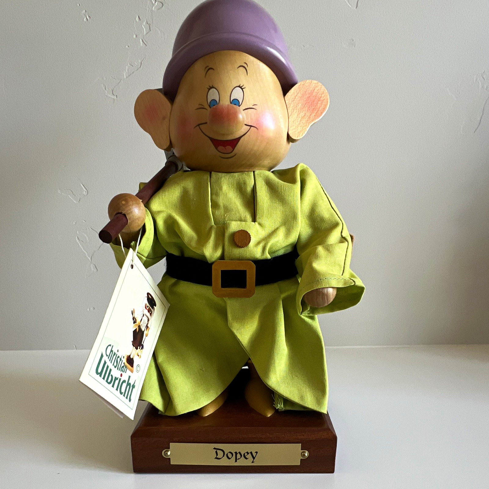 Christian Ulbricht Disney Dopey Wooden Figurine Limited Edition Handmade Germany