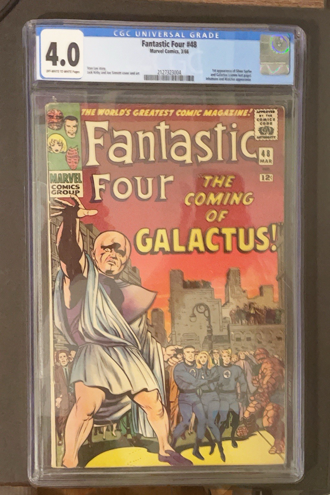 Fantastic Four #48 CGC 4.0, First Appearance SILVER SURFER, Marvel 1966 Fantastic Four #48 CGC 4.0, First Appearance SILVER SURFER, Marvel 1966