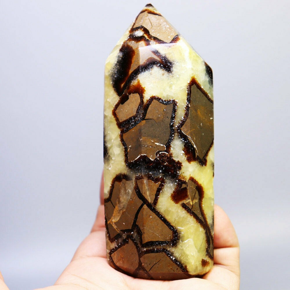 351g Natural DRAGON SEPTARIAN Crystal Tower Obelisk Wand Point Reiki Healing