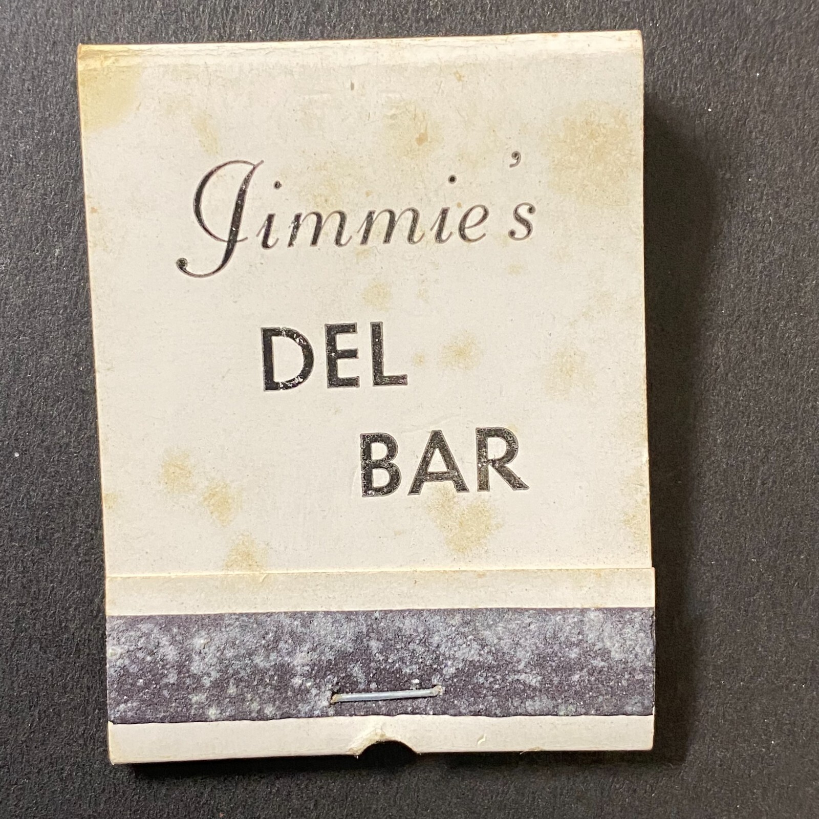 Jimmie\'s Del Bar Delton, WI c1950\'s-60\'s Full Matchbook Scarce