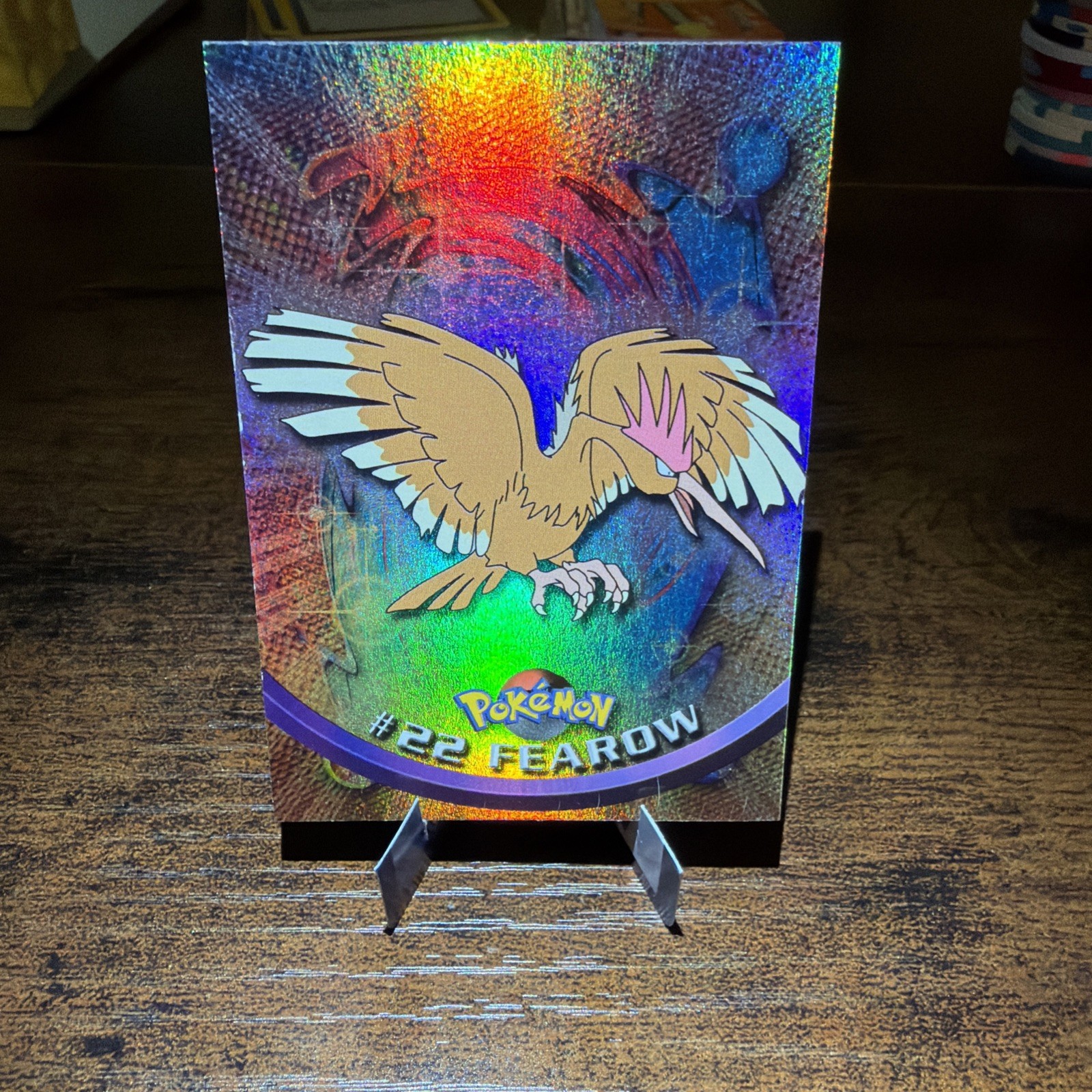 Pokemon Rainbow Foil original blue label topps series Fearow #22 Rare
