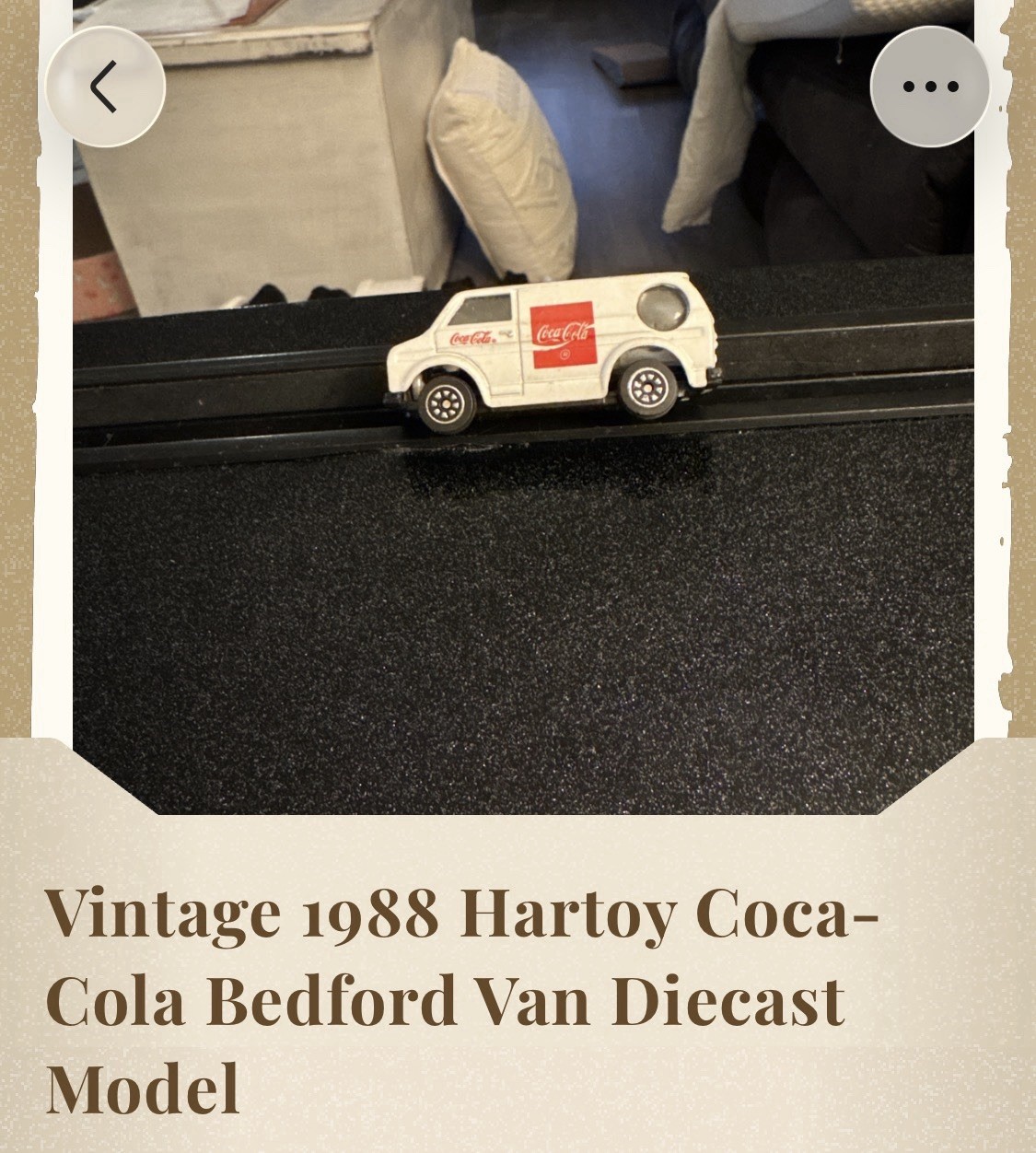 Vintage 1988 Hartoy Coca-Cola Bedford Van Diecast Model