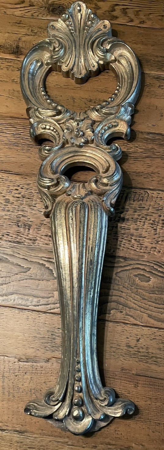 Vintage 1972 Syroco Gold Ornate Wall Art Hanging 28 inches Long