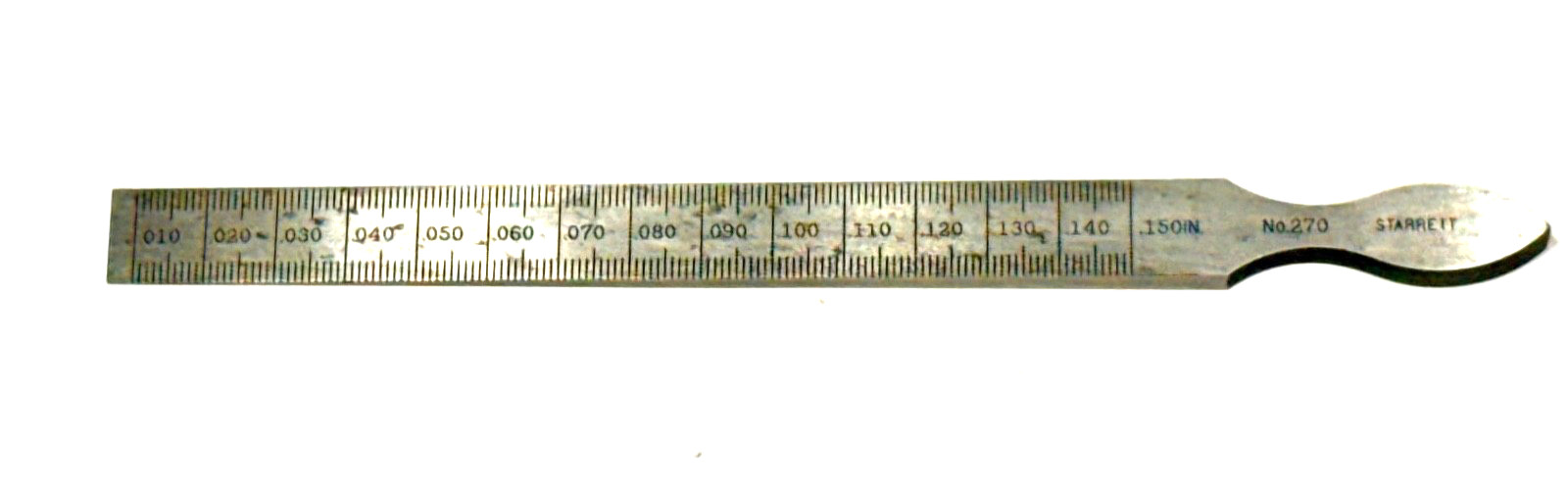 Vintage Starrett No. 270 Taper Gage 0.010