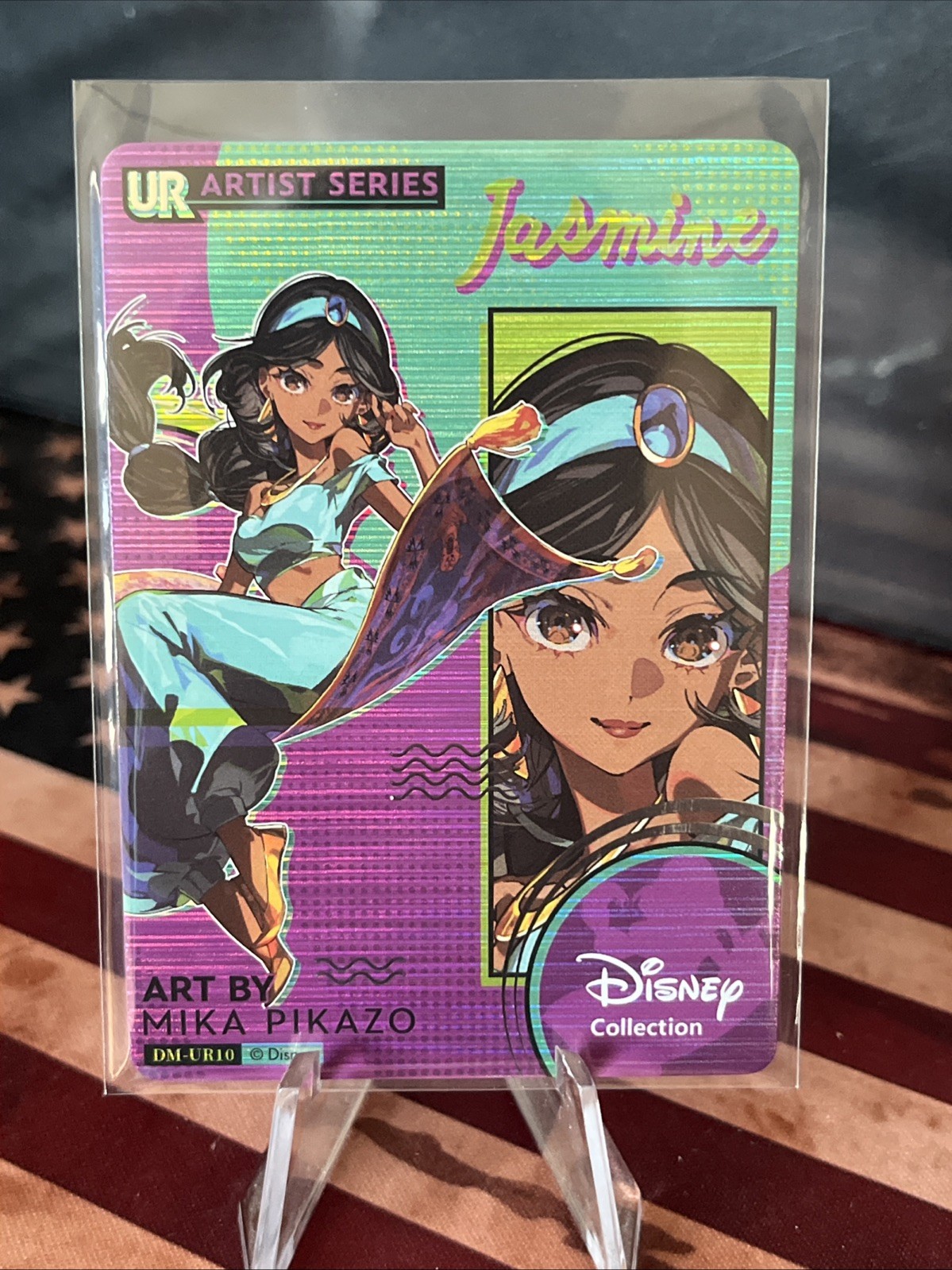 Jasmine 2025 Card Fun Disney Mika Pikazo Artist Series Fashion Card SP #DM-UR10 Jasmine 2025 Card Fun Disney Mika Pikazo Artist Series Fashion Card SP #DM-UR10