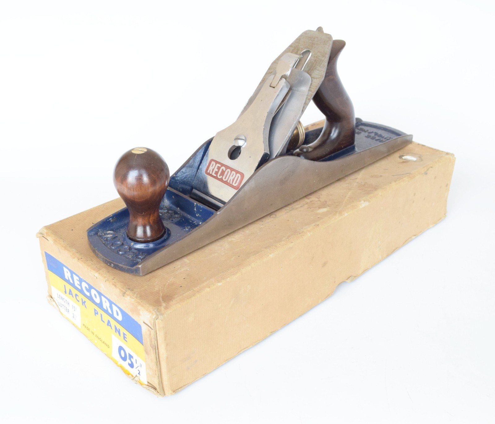 Boxed Vintage Record No. 5 1/2 Smoothing Plane, Made in England