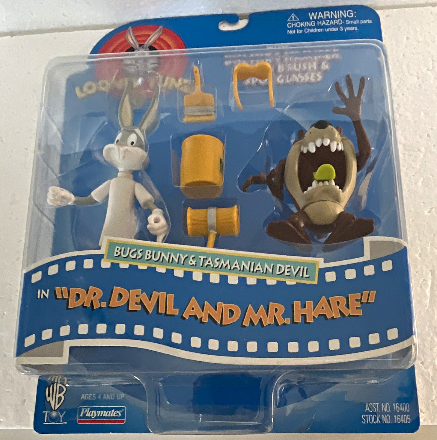 Playmates Looney Tunes Bugs Bunny & Taz Dr. Devil Mr. Hare Boxed 1997 MPN