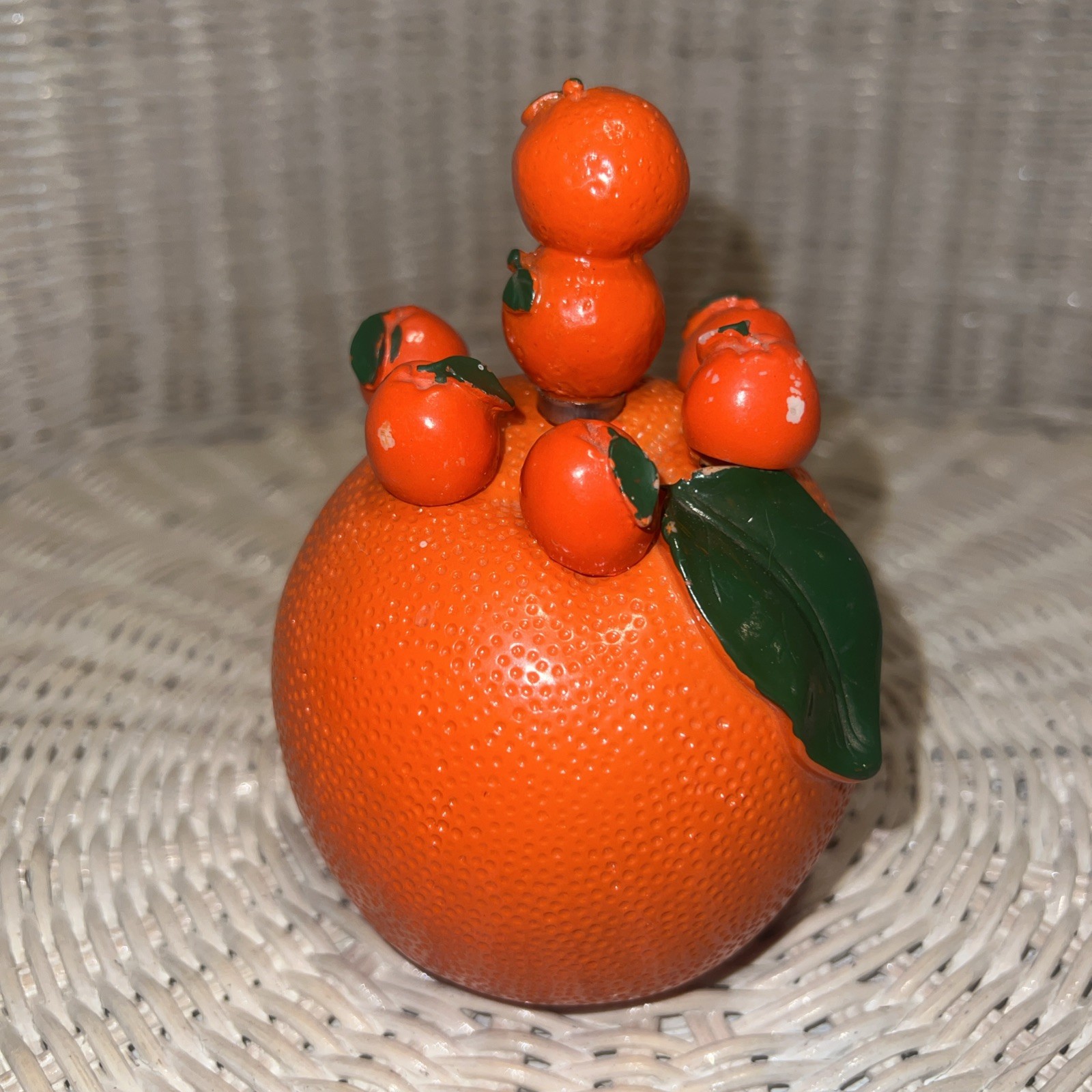 Vintage 60s 70s MCM Retro Plastic Oranges Piece Skewer set 😎 Vintage 60s 70s MCM Retro Plastic Oranges Piece Skewer set 😎