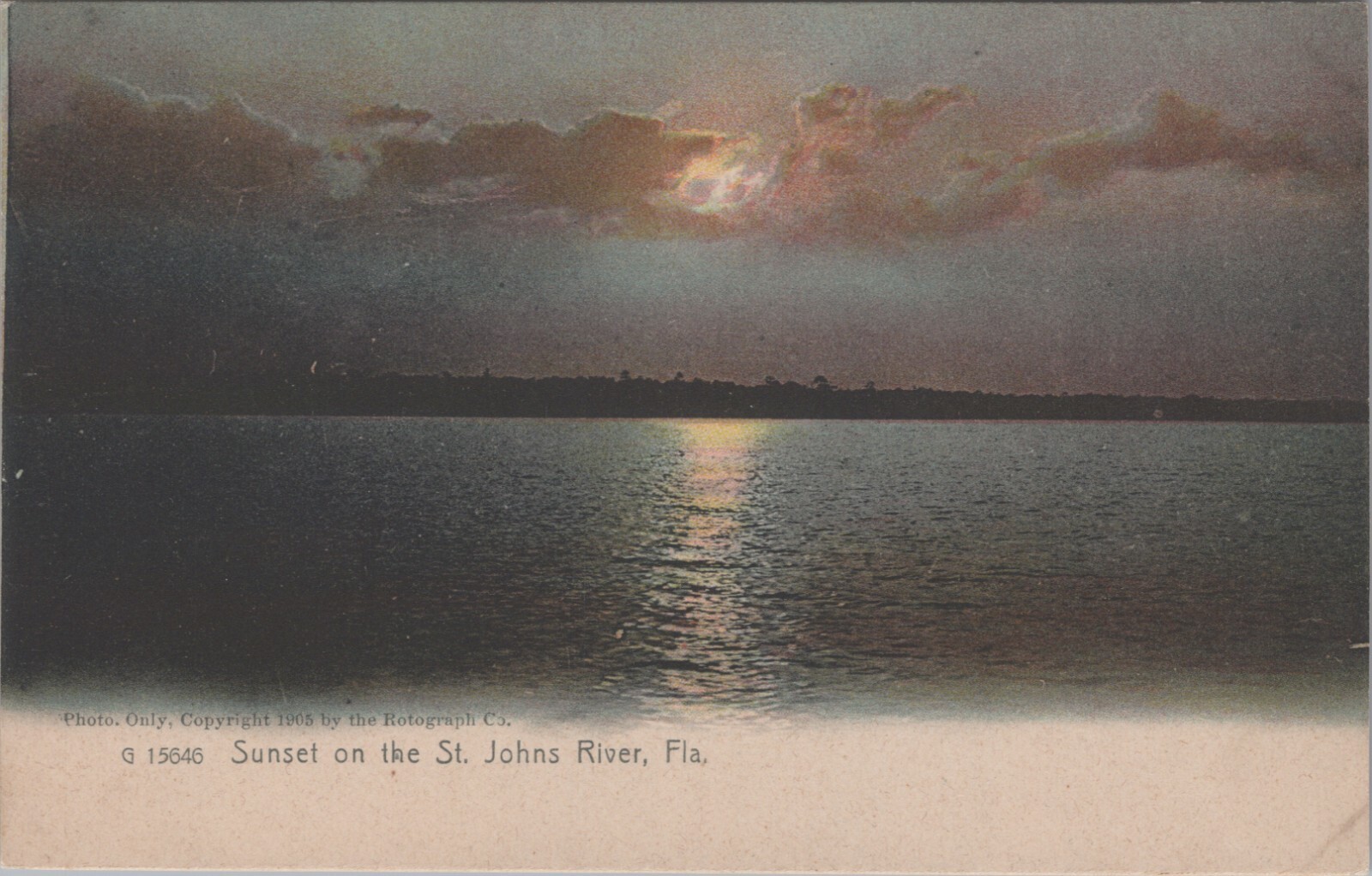 MR ALE Postcard View Sunset On The St. John\'s River Palatka FL c1905s UNP 899 MR ALE Postcard View Sunset On The St. John\'s River Palatka FL c1905s UNP 899