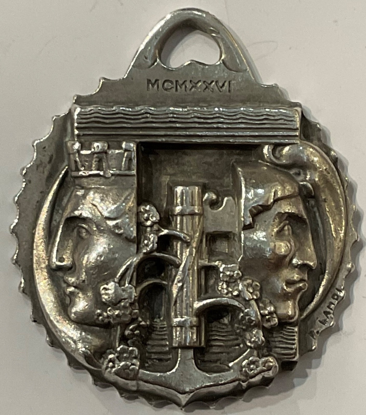 WILDT ADOLFO SCULPTOR SILVER MEDAL GENOA SAILOR CONFERENCE A.IV° 1926