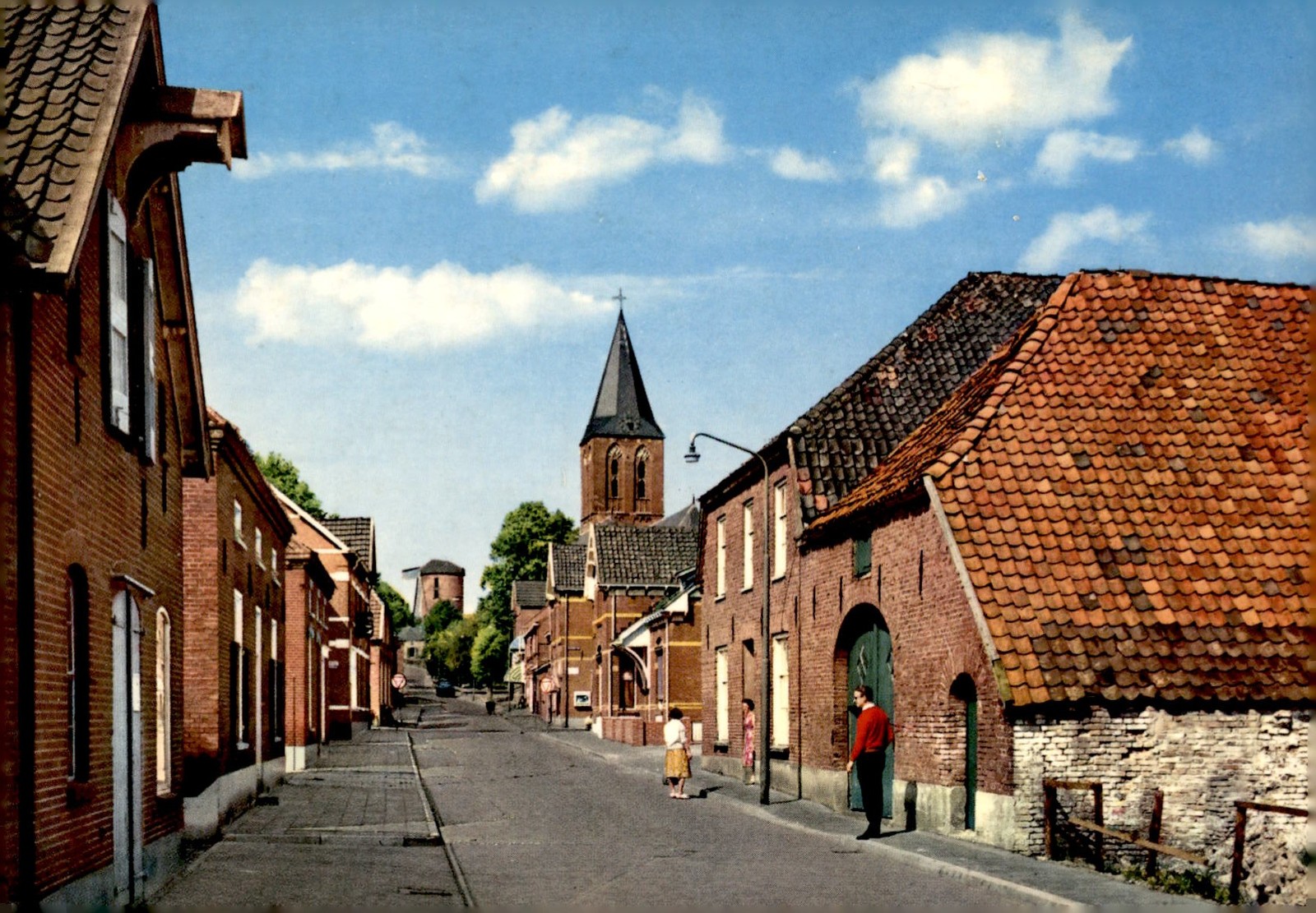 Zeddam, Valkenburg - R.K. Kerk and Torenmolen Postcard