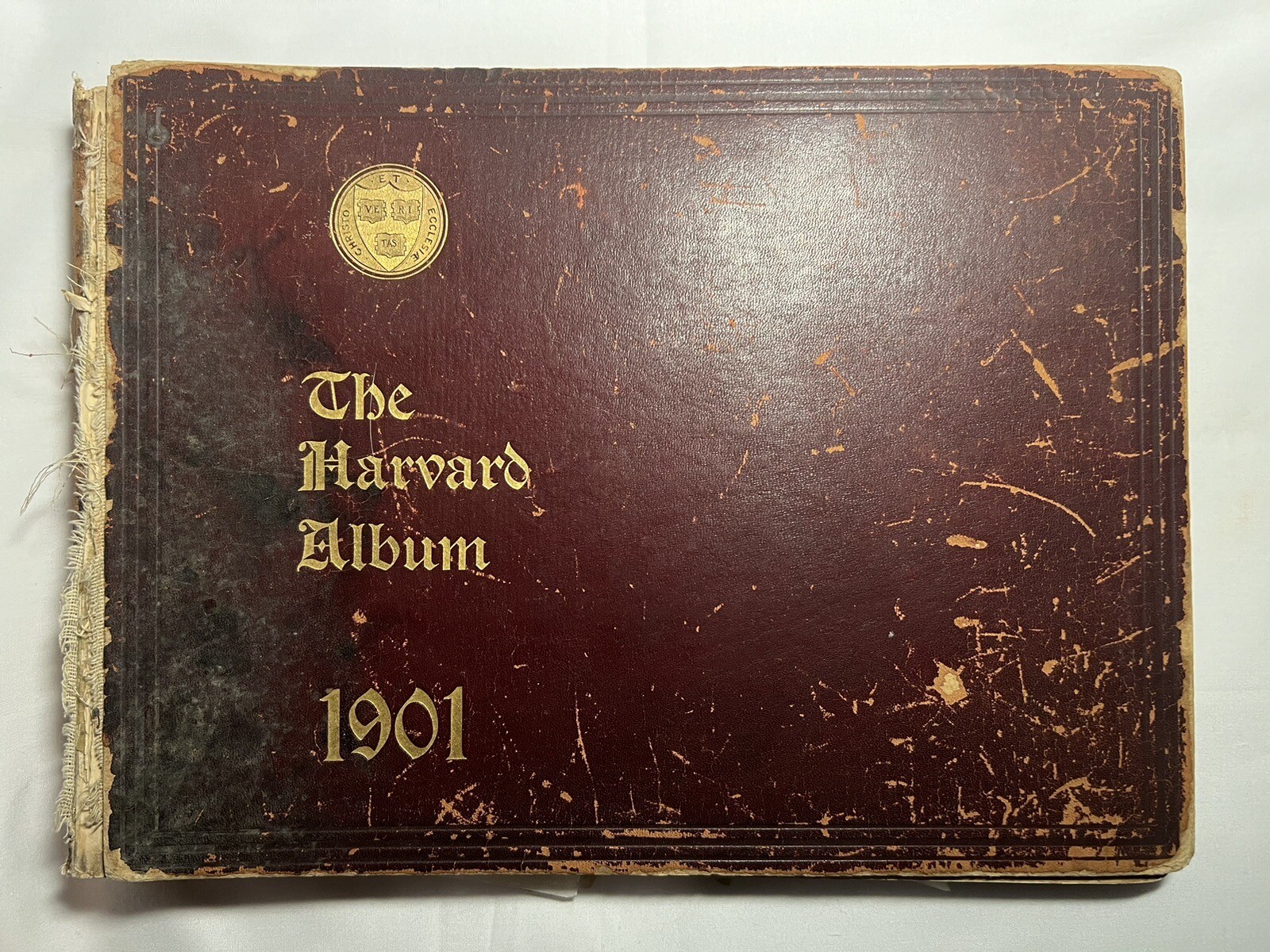 1901 Rare Harvard Album University Yearbook Drag Photos Baseball Football Sports