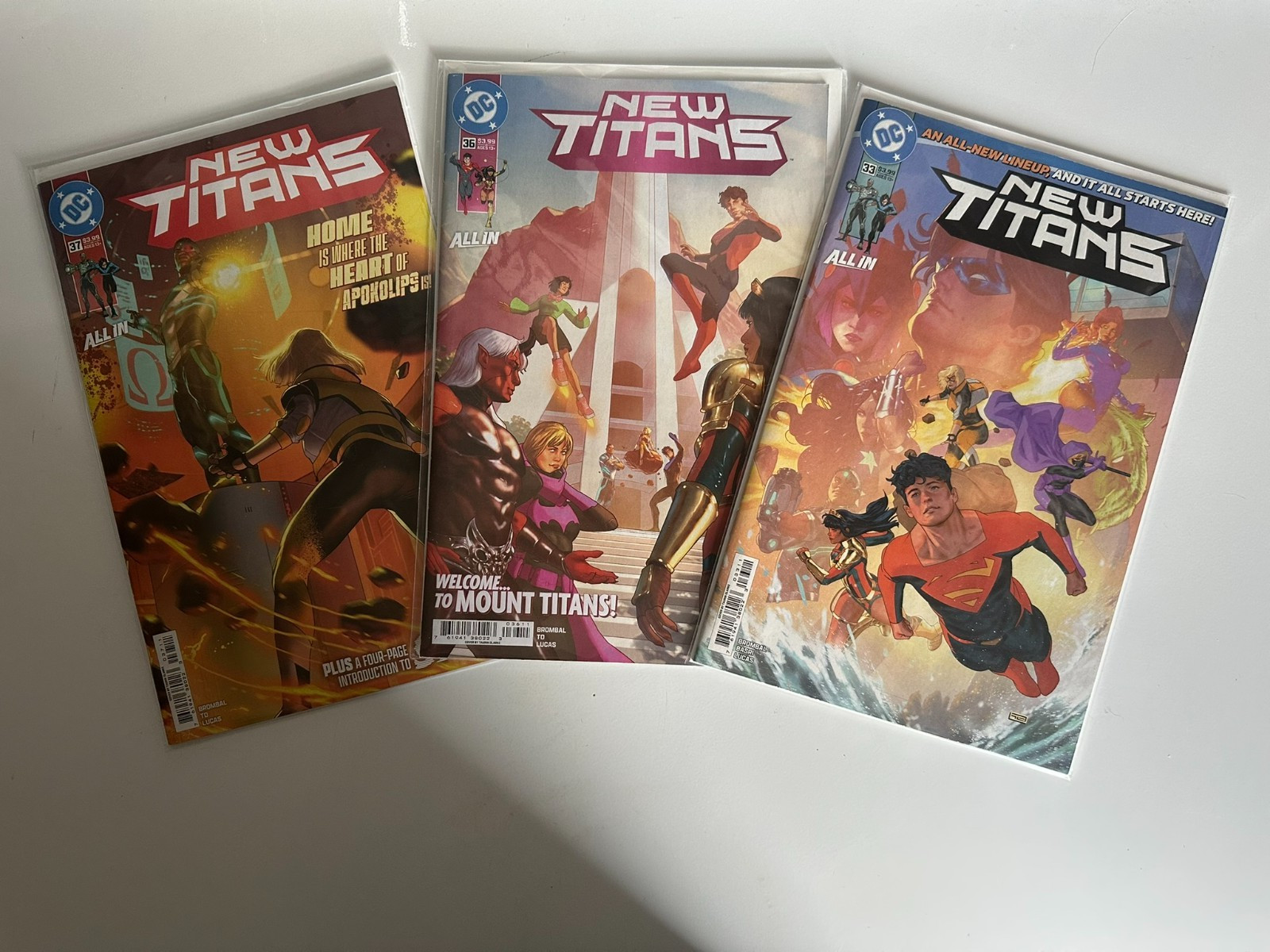 New Titans #33 36 37  (2026)  - Terra, Superman, Batgirl, Red Devil, Nightwing