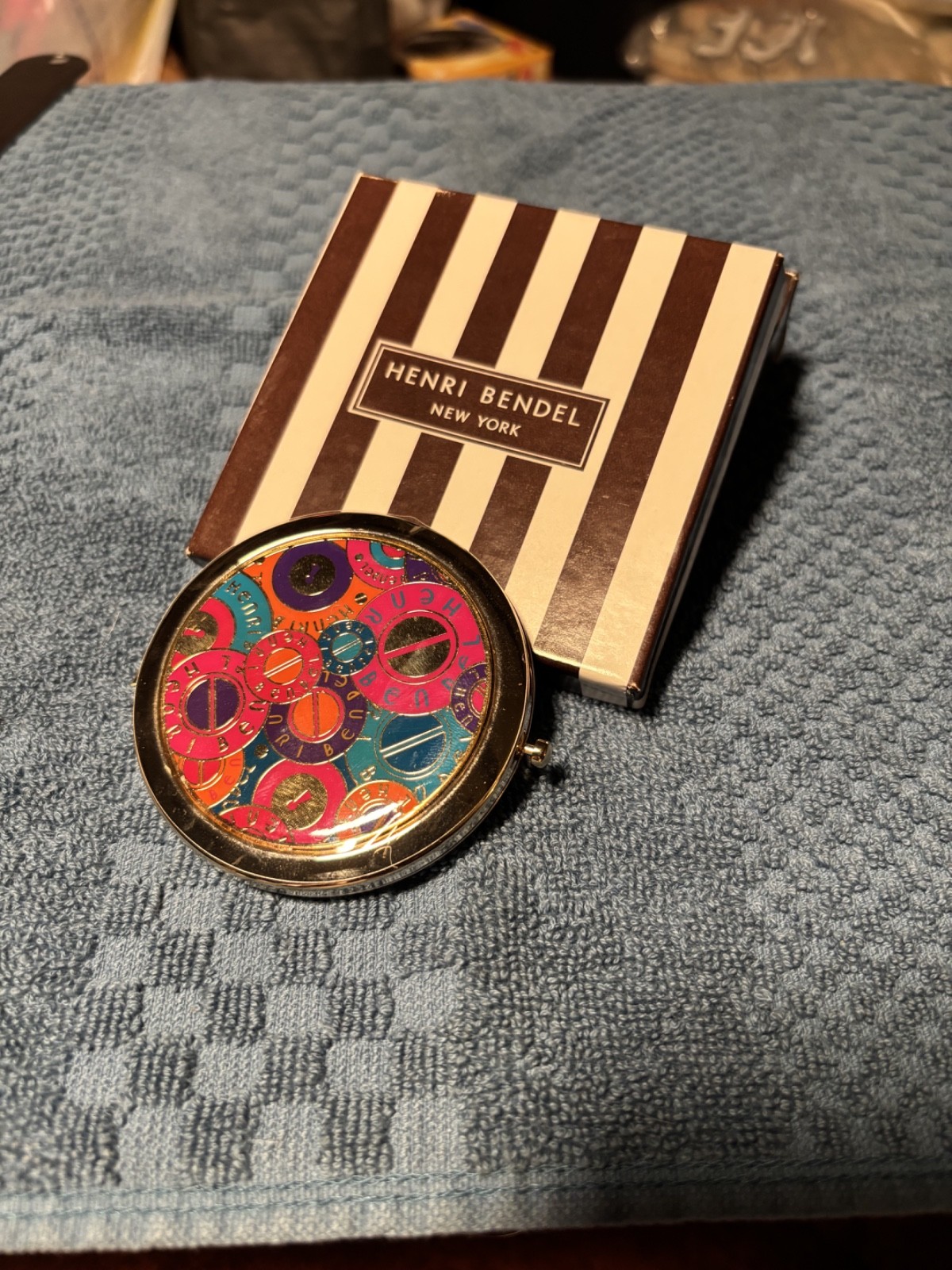 Vintage HENRI BENDEL COMPACT Mirror