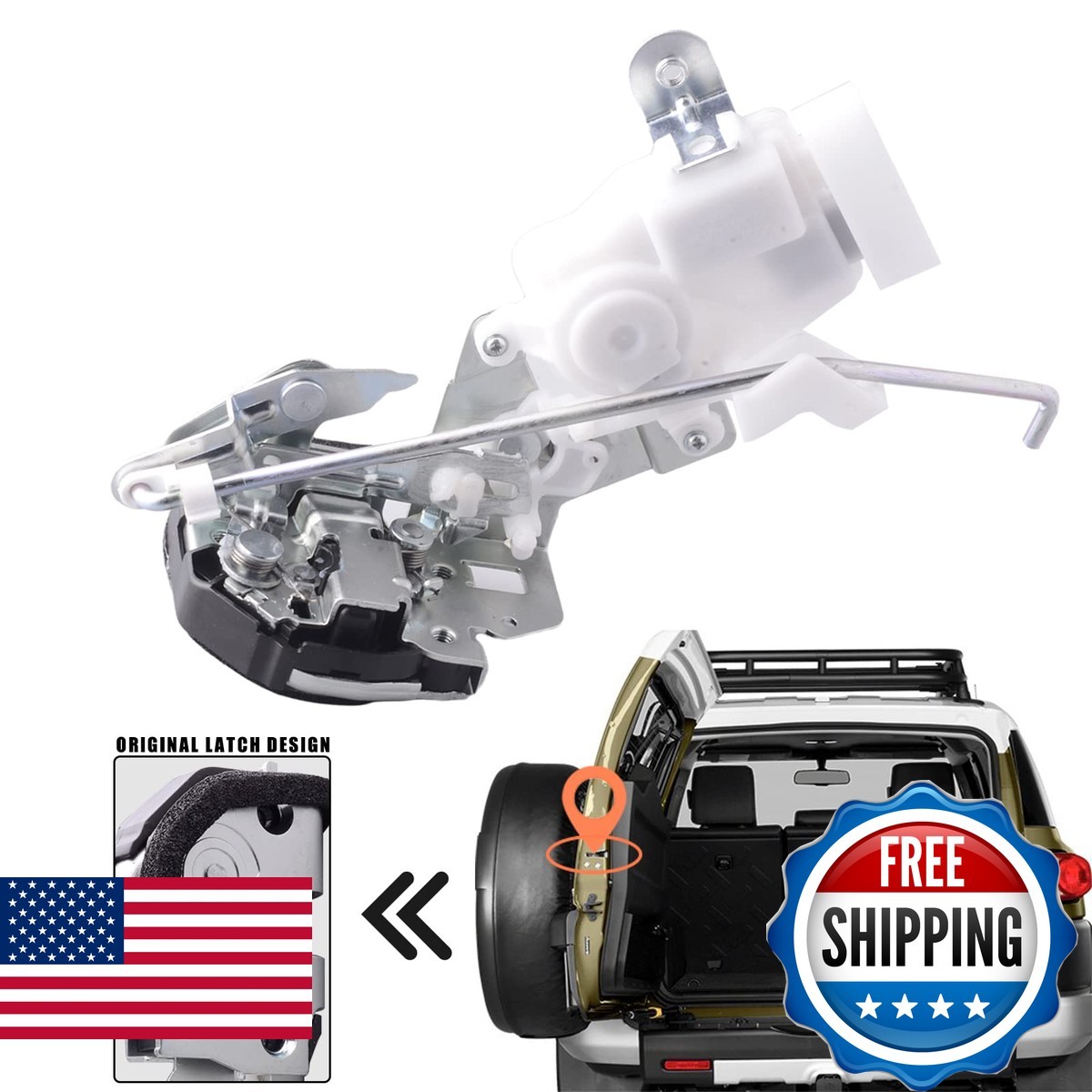Predep Rear Trunk Latch Tailgate Lock Actuator for Toyota FJ Cruiser 2007-2014