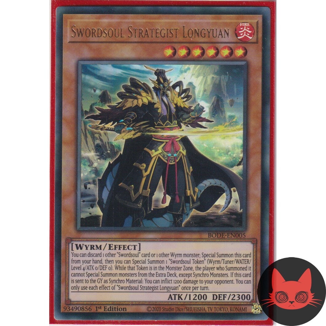 Yugioh Swordsoul Strategist Longyuan BODE-EN005 Ultra Rare 1st Edition NM