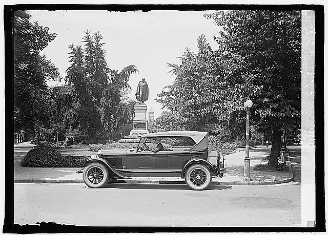Photo:Lincoln at Webster Statue,Automobile,Auto,Transportation,Car,1924