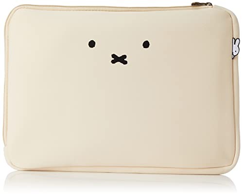 Miffy Face Natural Flat Pouch Zipper Cosmetic Travel Organizer Siffler 7114 33cm