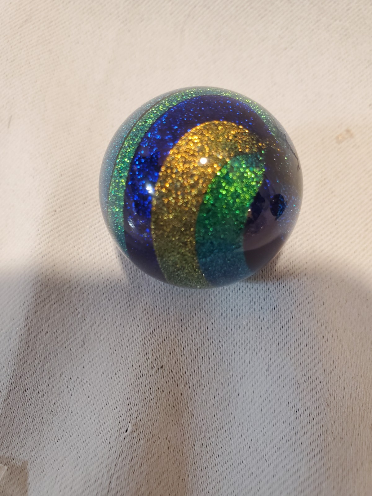 James Alloway Handmade Art Glass Marble - Stardust # 259 dichroic...