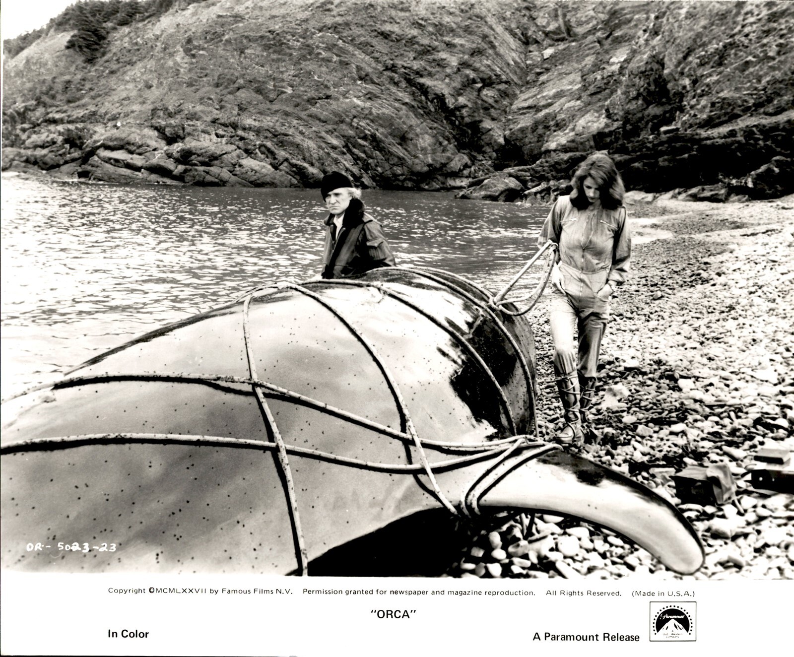 GA237 Original Photo RICHARD HARRIS CHARLOTTE RAMPLING 1977 