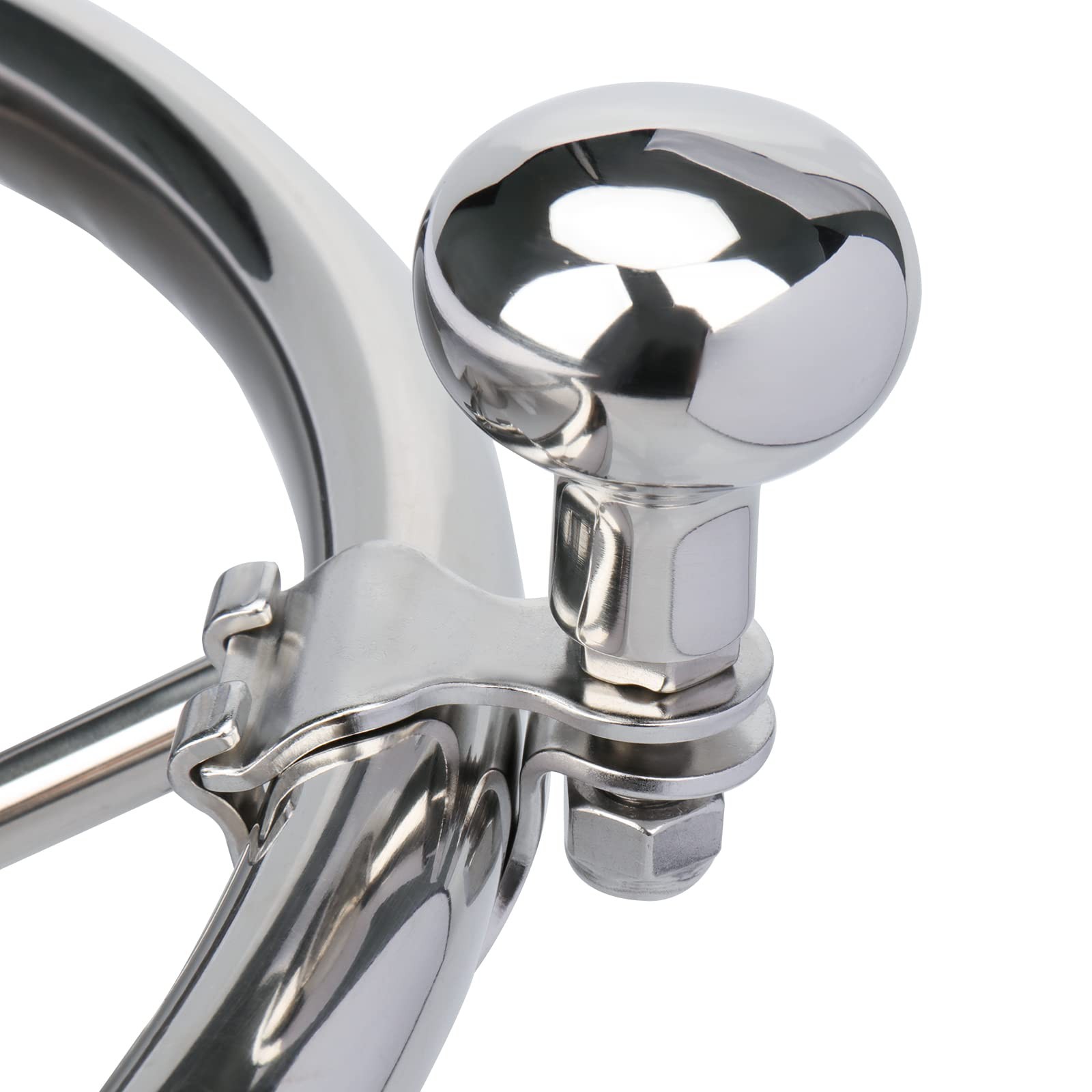 Boat Steering Wheel Knob, 316 Stainless Steel Marine Steering Wheel Knob Spin...