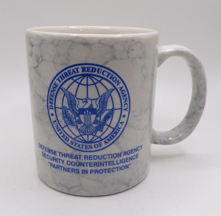 U.S. Defense Threat Reduction Agency DTRA Security Counterintelligence Mug Cup U.S. Defense Threat Reduction Agency DTRA Security Counterintelligence Mug Cup