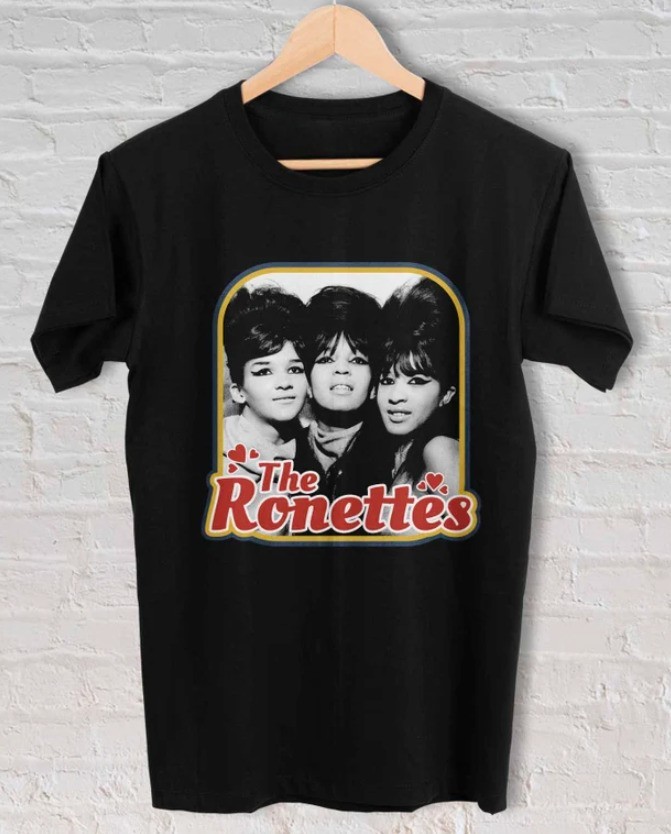 Ronnie Spector The Ronettes Shirt Short Sleeve Black Unisex S-234XL 1UU043