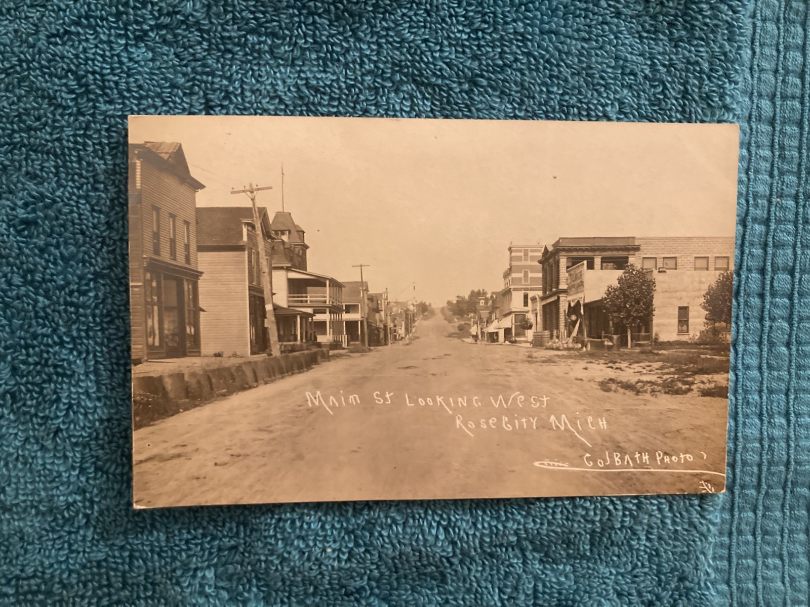 RPPC Rose City Michigan Colbath Photo Posted 1909 to Nina Munch Ypsilanti Mi RPPC Rose City Michigan Colbath Photo Posted 1909 to Nina Munch Ypsilanti Mi