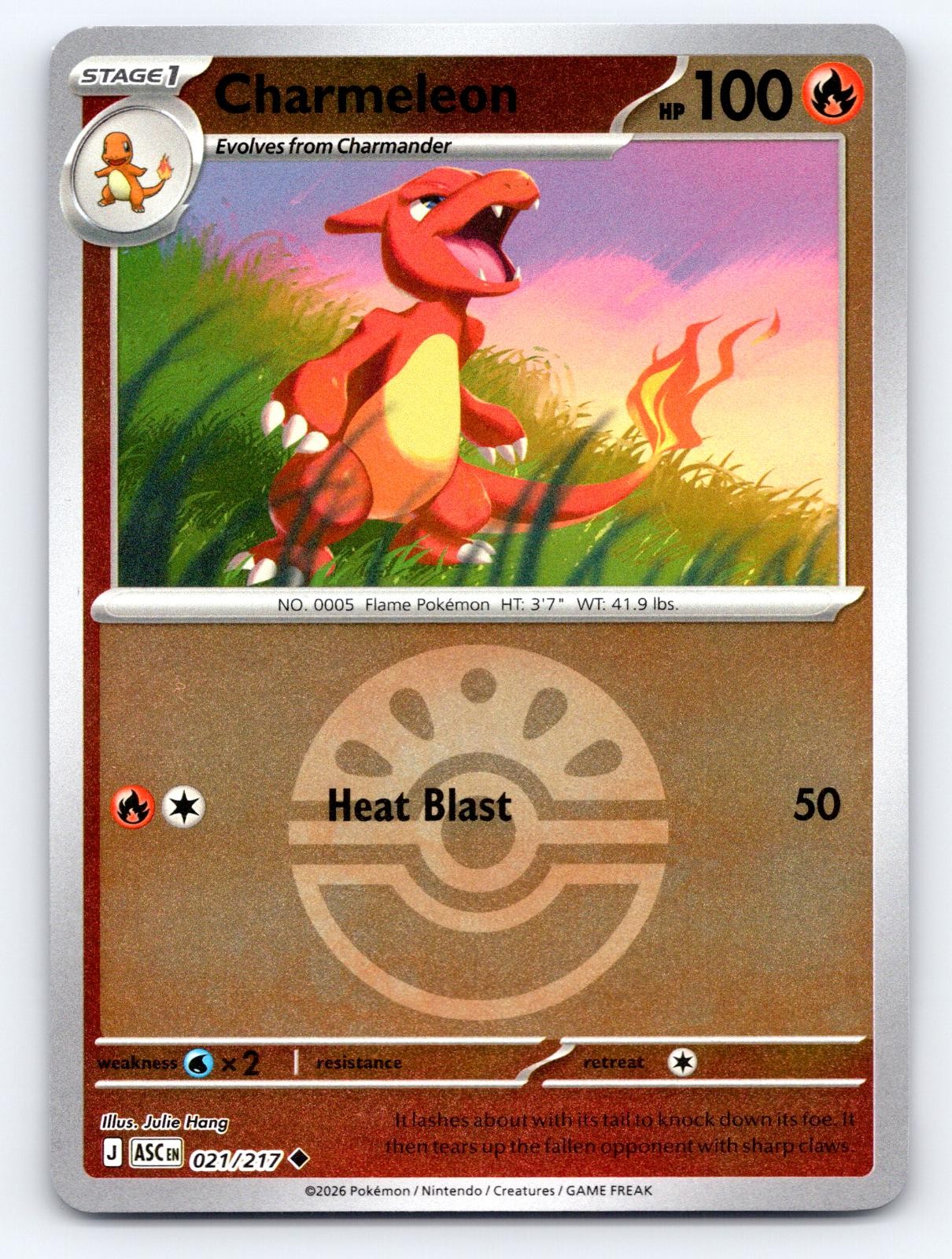 Charmeleon (Friend Ball) 021/217 Ascended Heroes Pokemon Reverse Holo NM