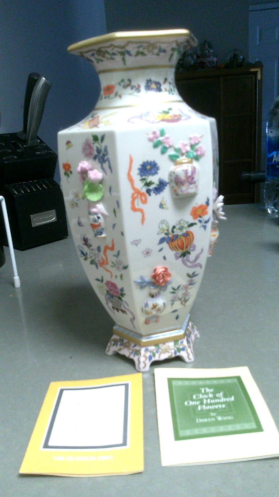 The Vase of One Hundred Flowers by dawen wang Franklin Mint