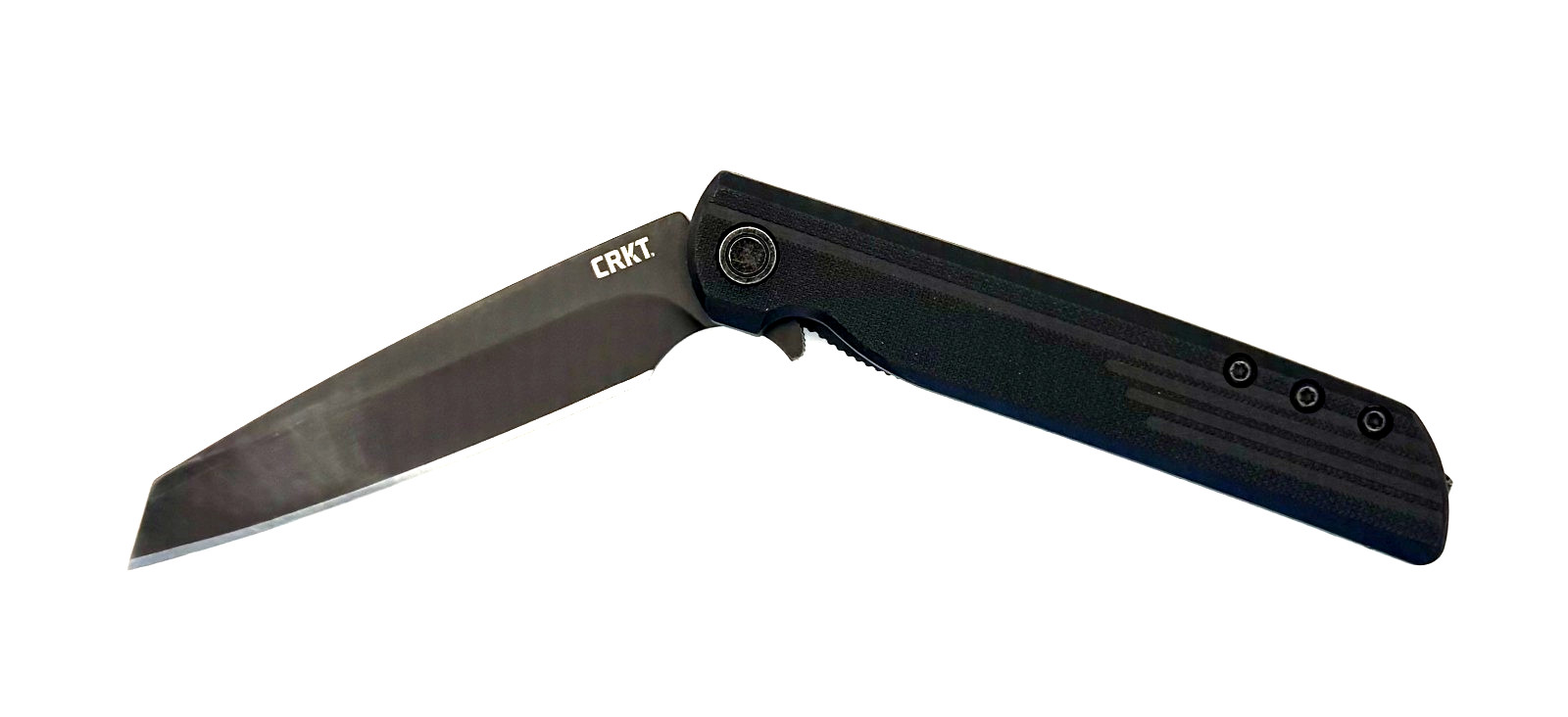 CRKT LCK+ 3802K | Folding Pocket Knife | Black | Plain Edge | Tanto