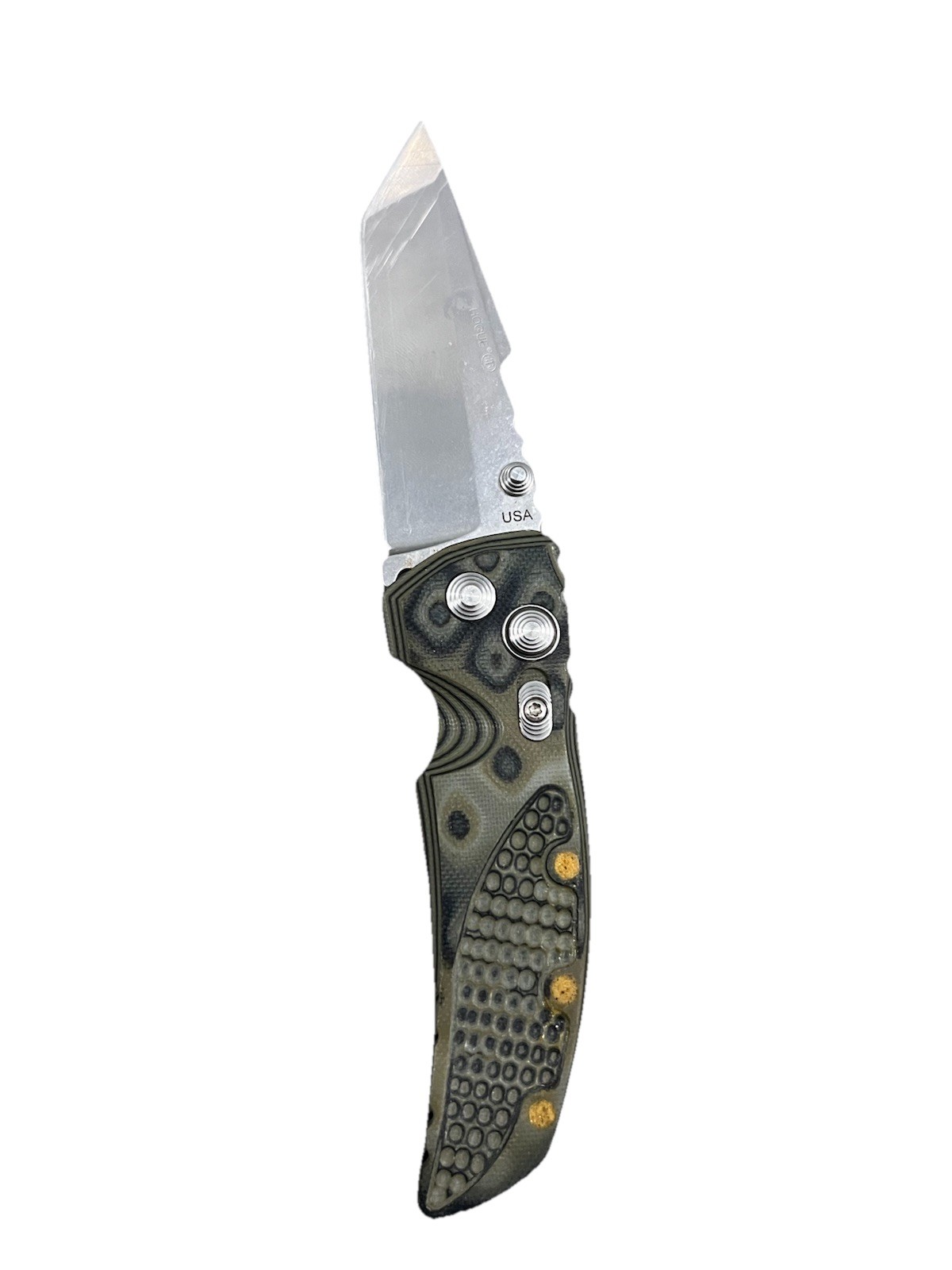 Hogue 34148 Tactical Tanto Folding Pocket Knife with Green G-10 Handle