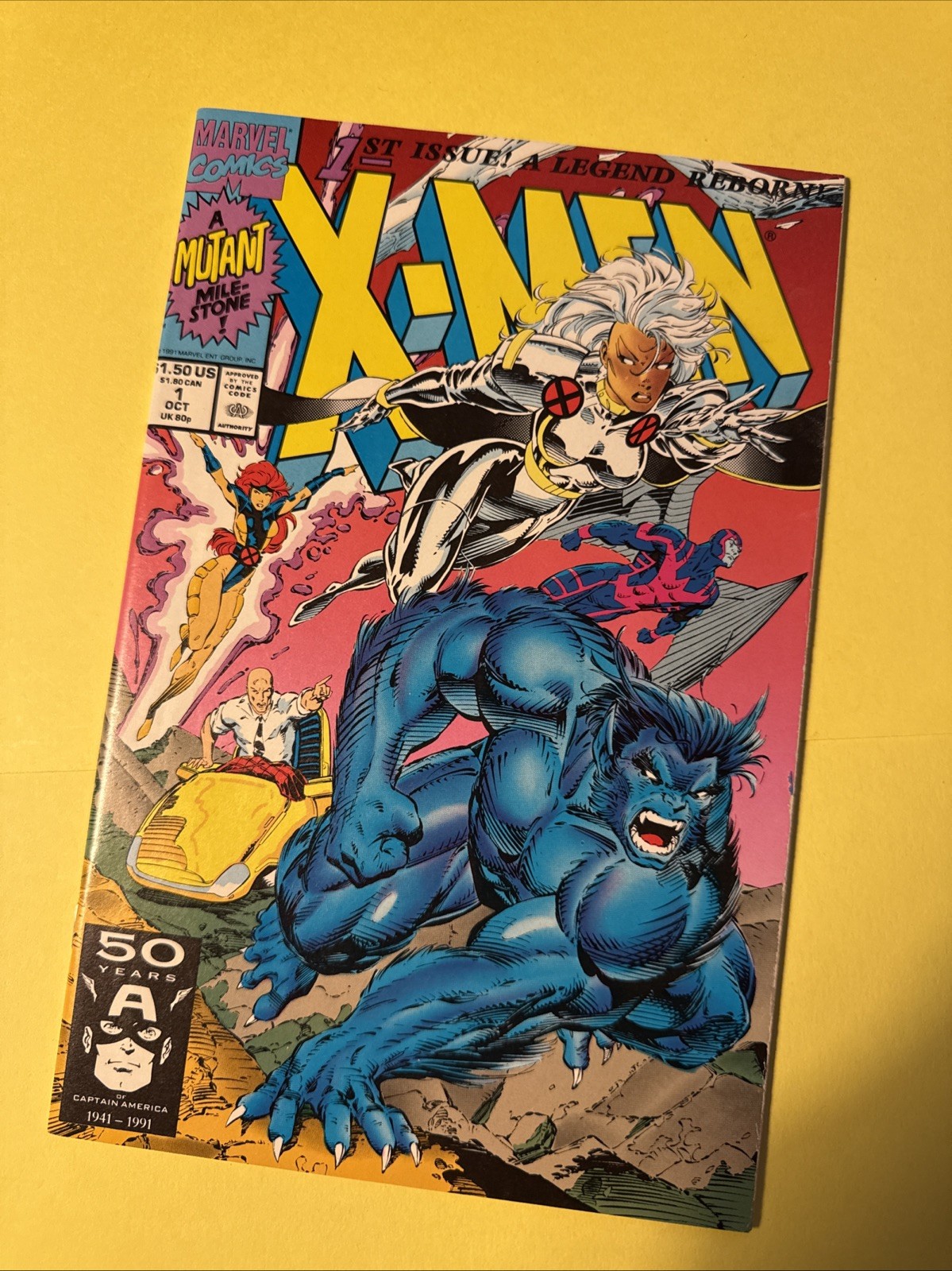 X-Men #1 (1991) Storm Beast Jim Lee Cover Marvel Comics X-Men Comic Book X-Men #1 (1991) Storm Beast Jim Lee Cover Marvel Comics X-Men Comic Book