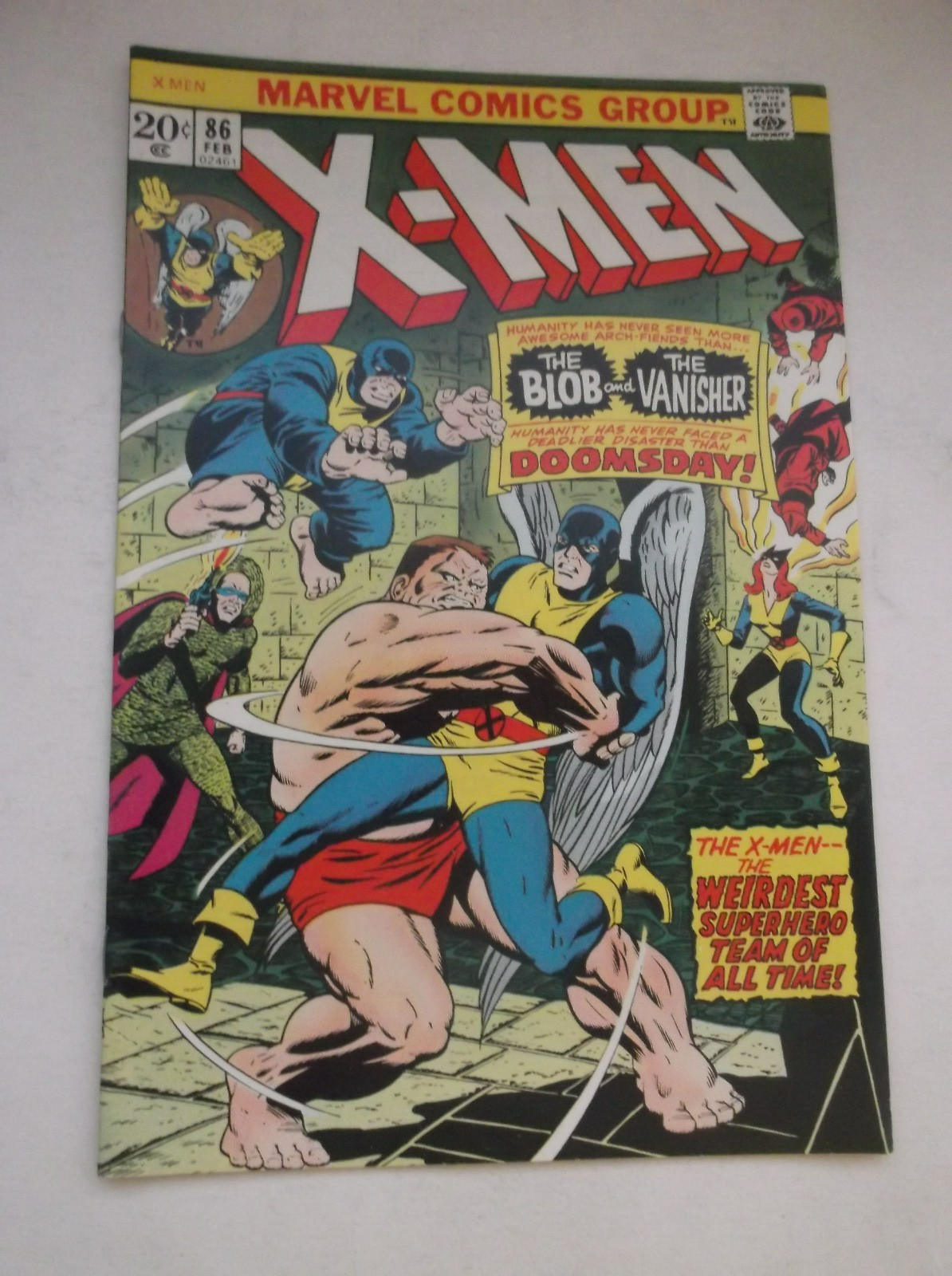 MARVEL: UNCANNY X-MEN #86, VS BLOB & VANISHER, HIGH GRADE, 1974, NM (9.4)