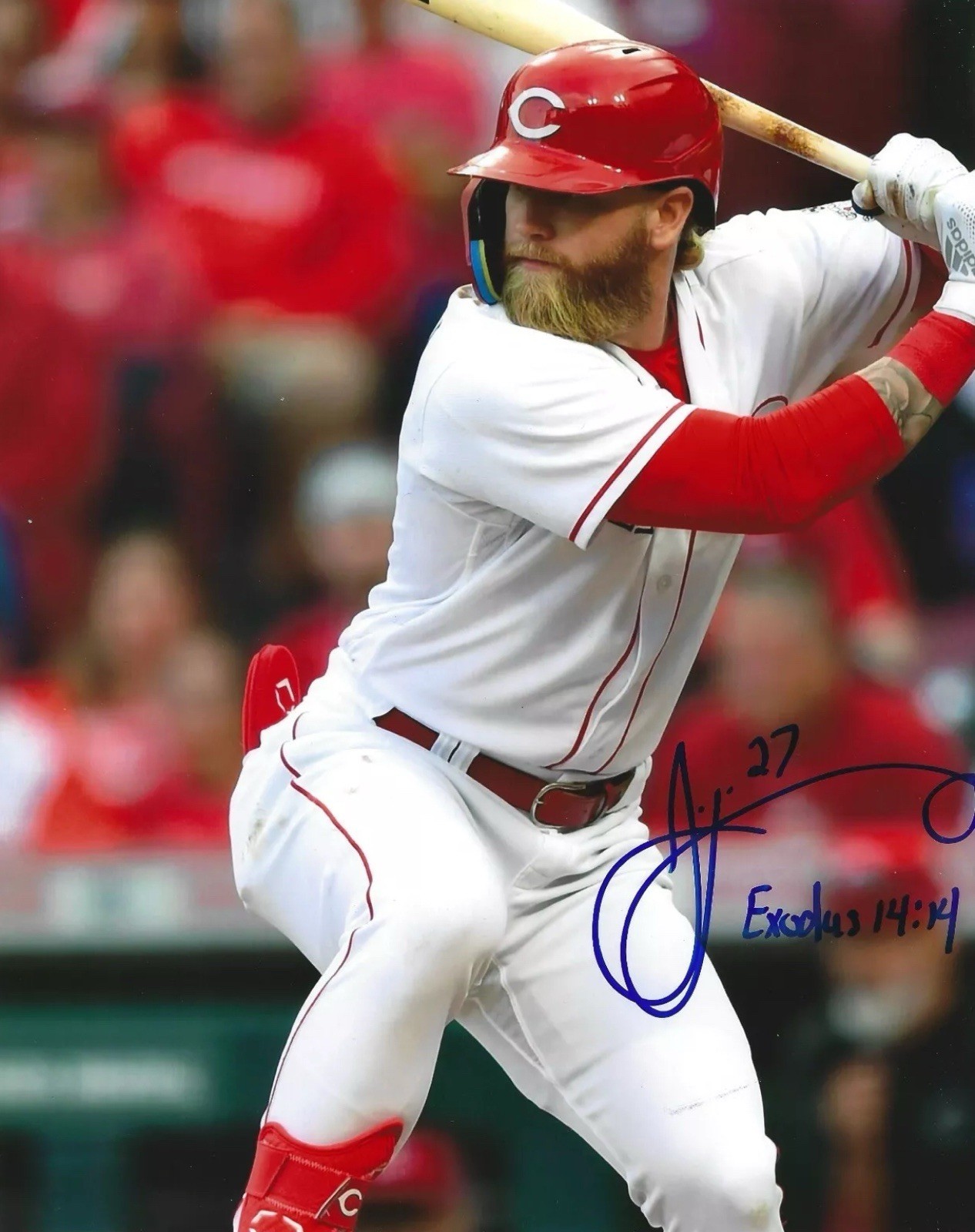 JAKE FRALEY Signed 8 x 10 Photo Signed REPRINT Baseball CINCINNATI REDS